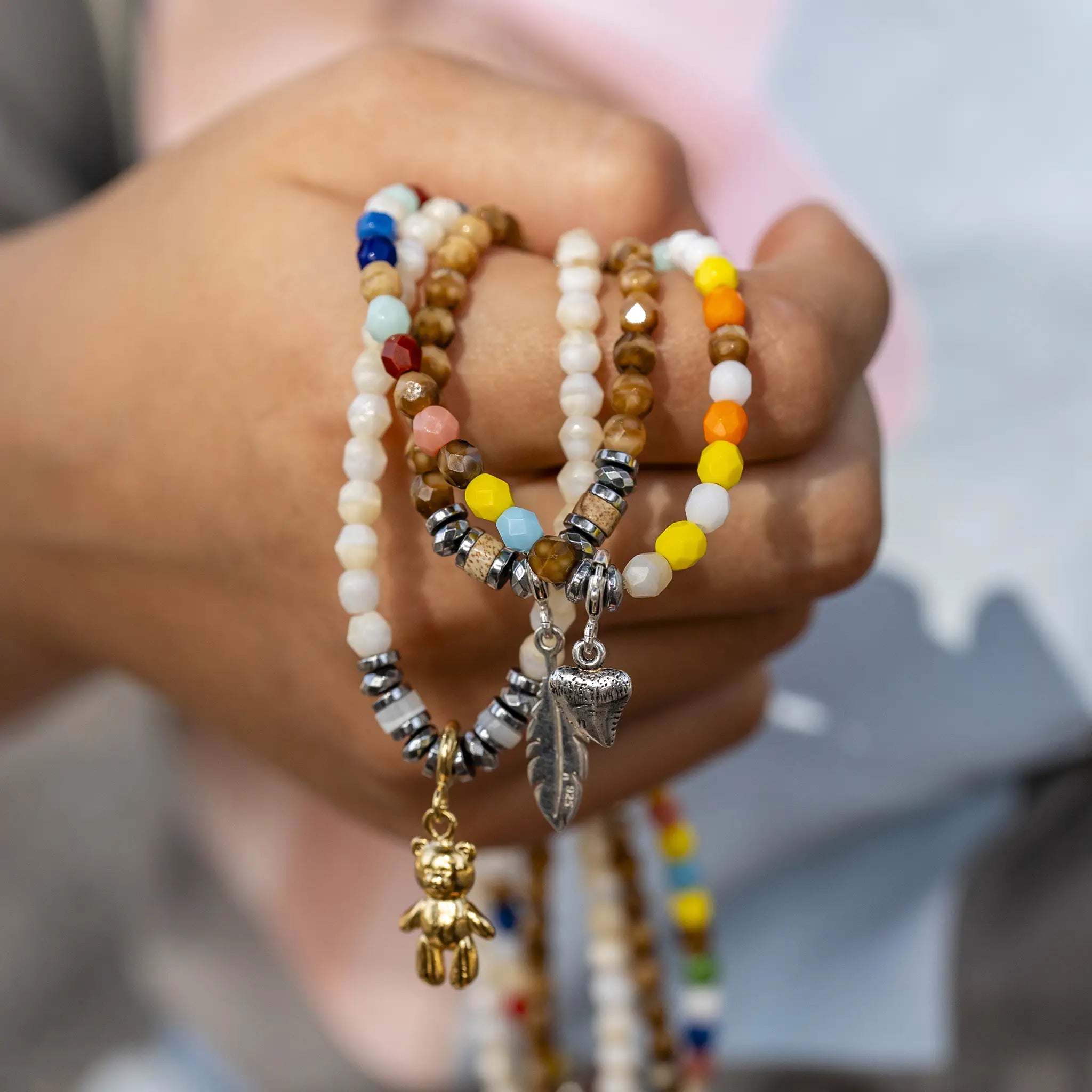 collier / bracelet Collier enfant personnalisable - Têtes Blondes