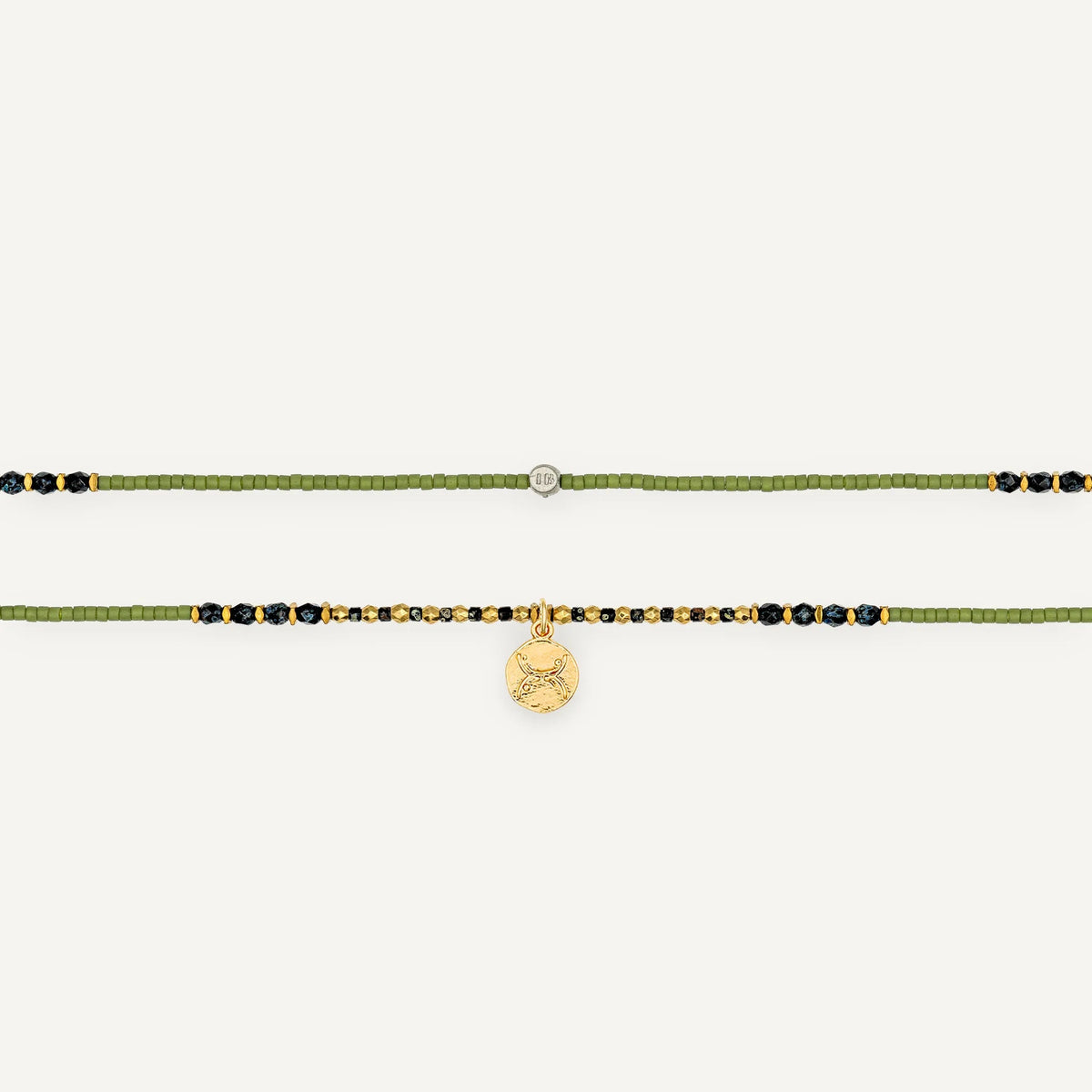 collier / bracelet CONNEXION 3 - Vert - Têtes Blondes