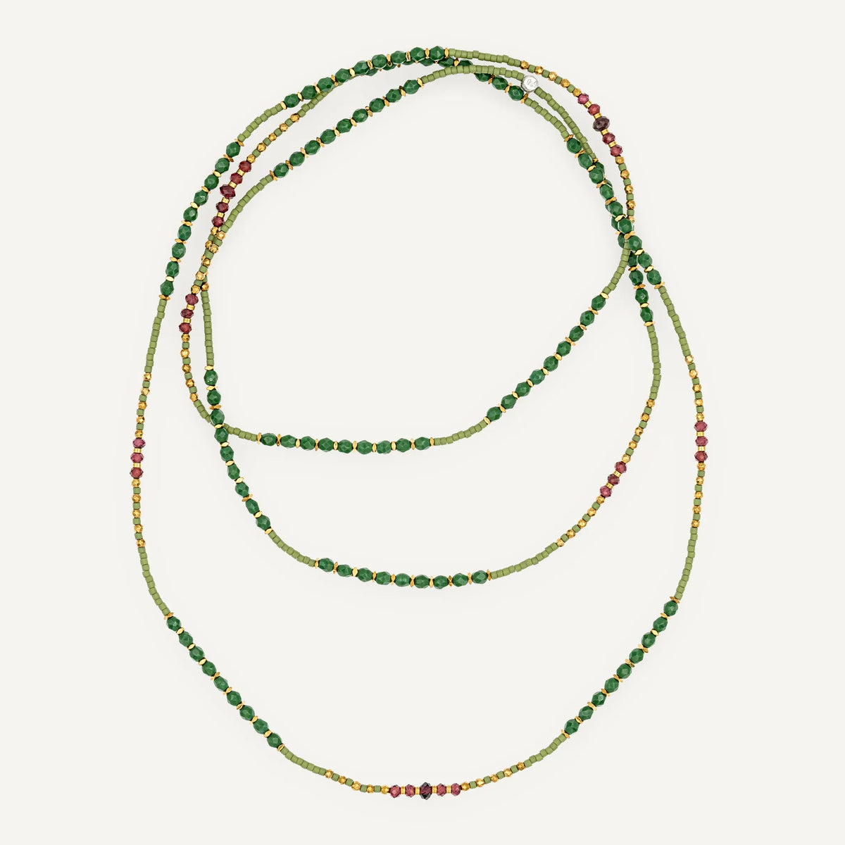 collier / bracelet CONNEXION 6 - Vert - Têtes Blondes