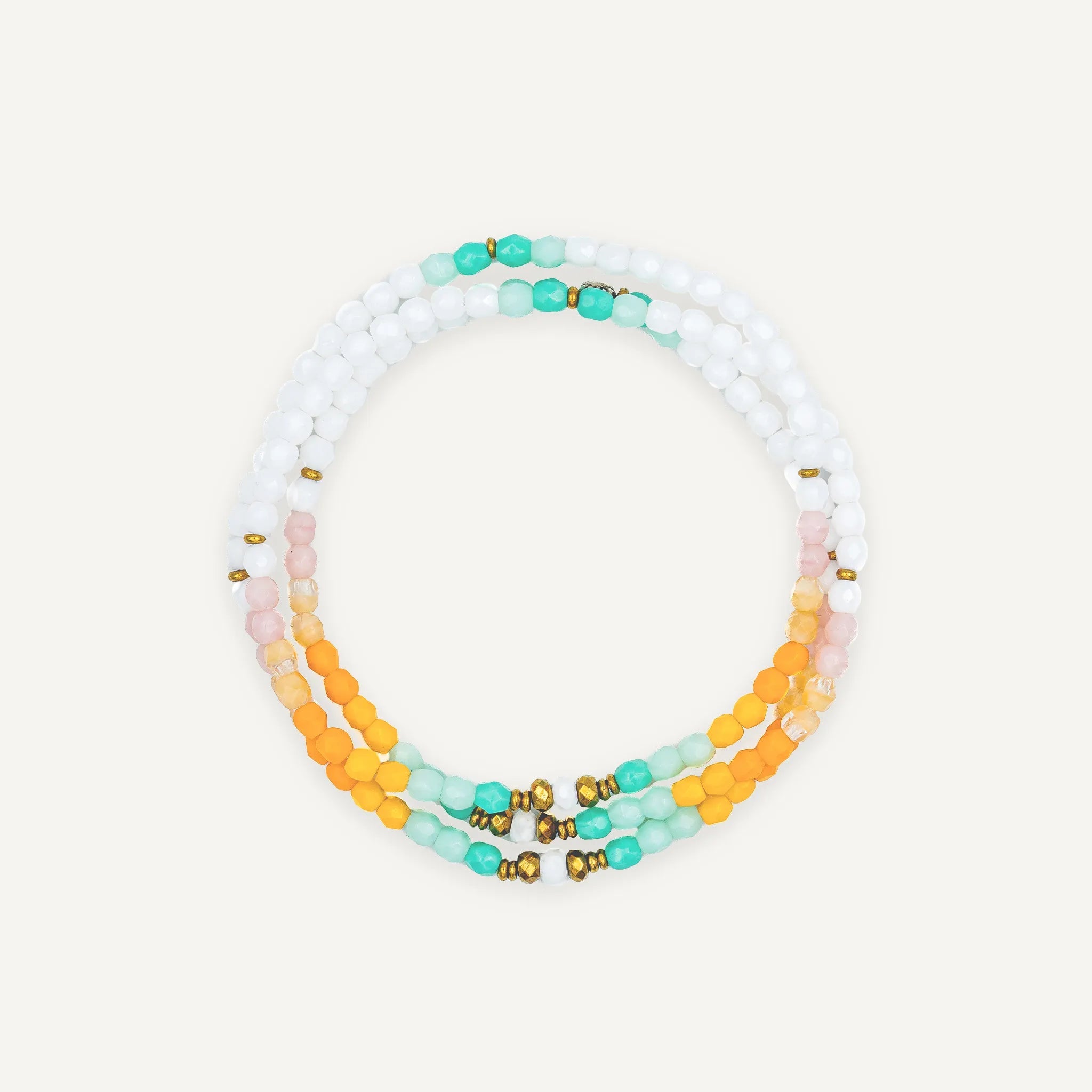 collier / bracelet CO(O)RNICHE - 3 tours - Têtes Blondes