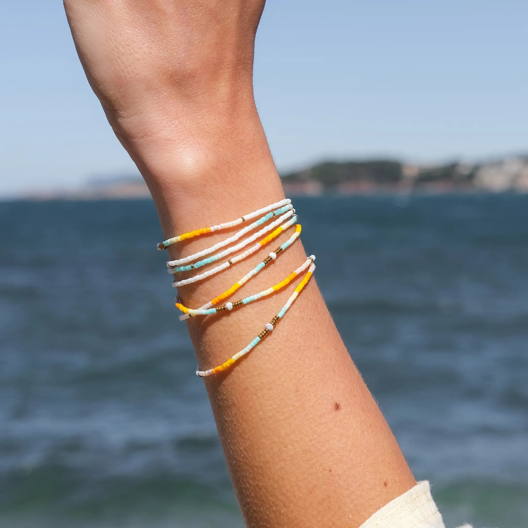 collier / bracelet CO(O)RNICHE - 6 tours ultra fin - Têtes Blondes