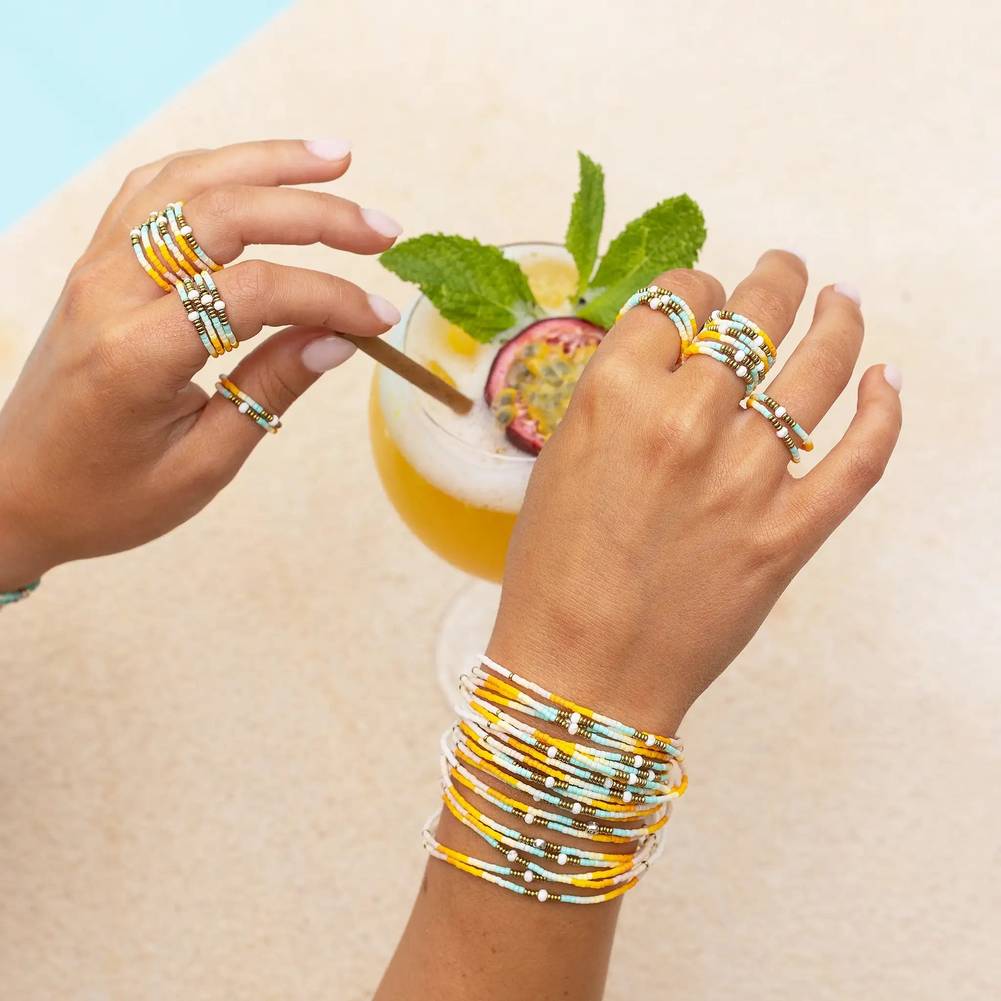 collier / bracelet CO(O)RNICHE - Bague - Têtes Blondes