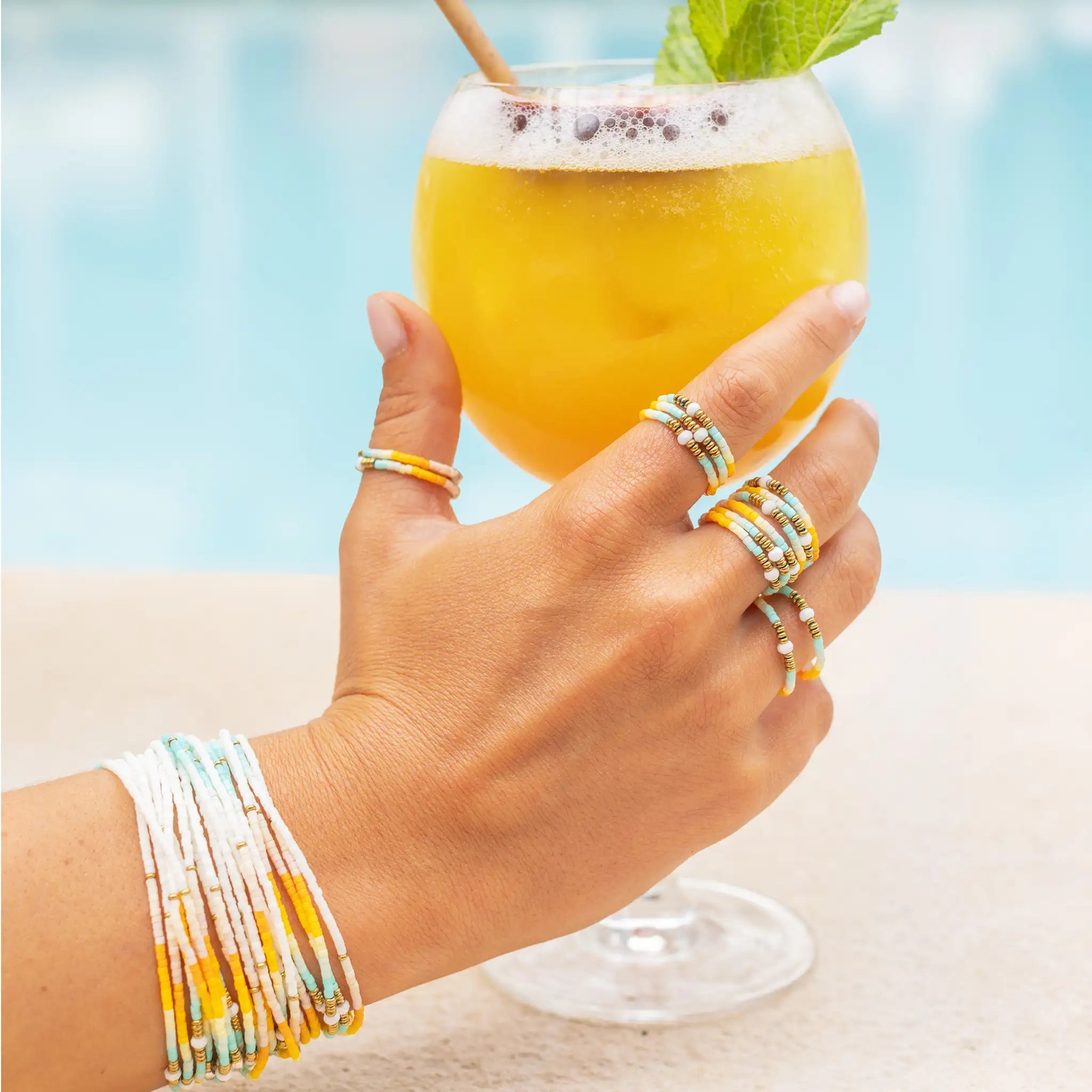 collier / bracelet CO(O)RNICHE - Bague - Têtes Blondes