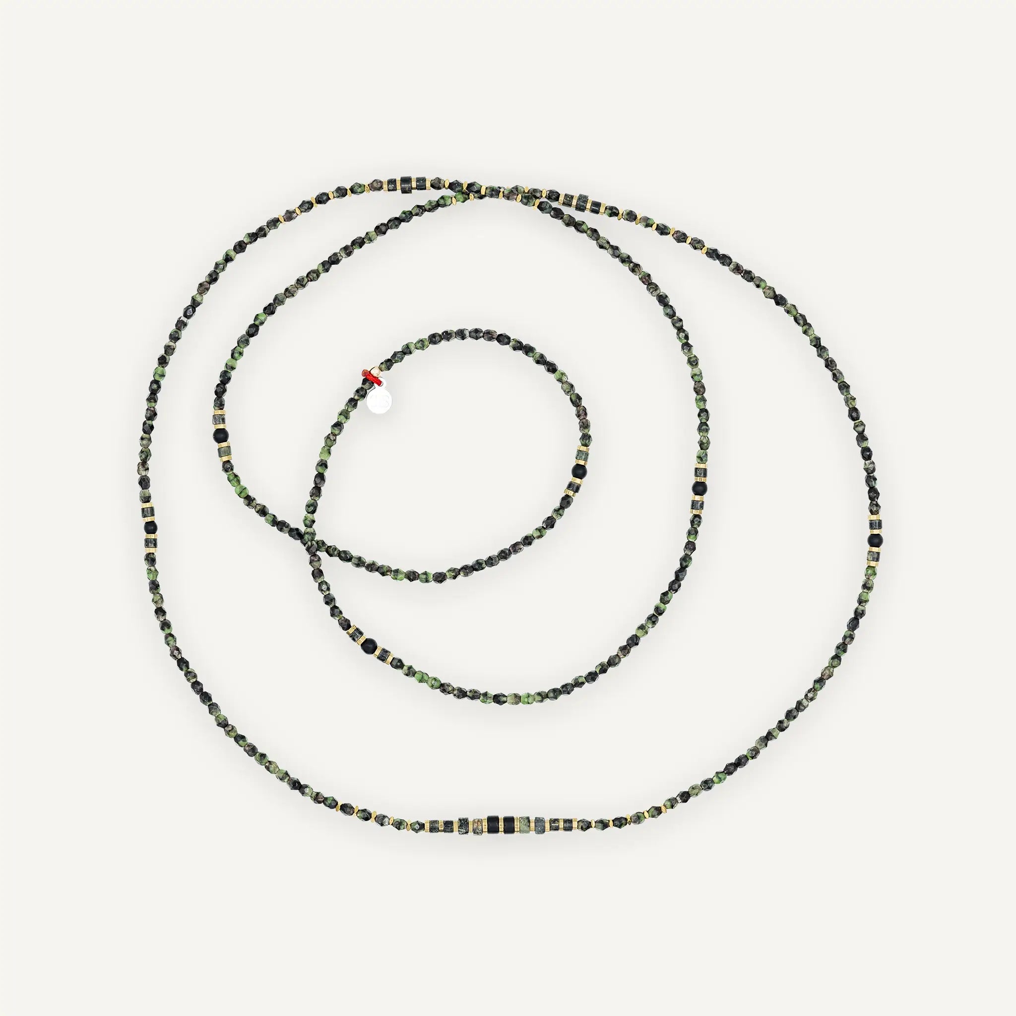 collier / bracelet CROCODILE - Jaspe Kambala - Têtes Blondes