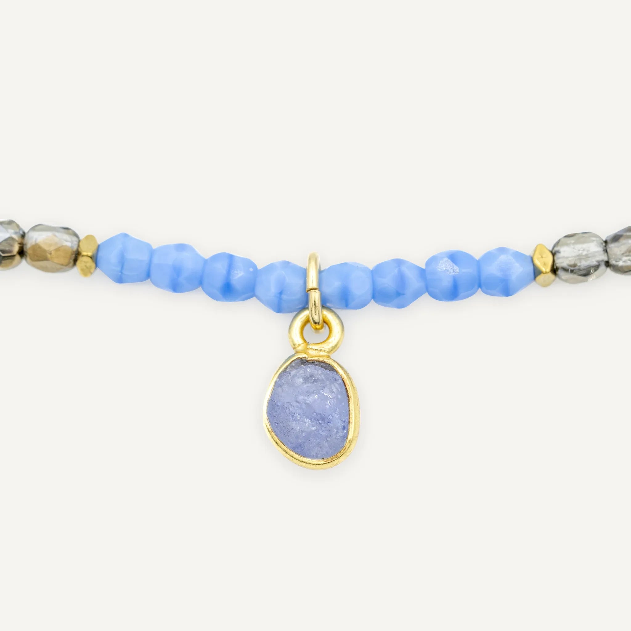 collier / bracelet DÉCEMBRE 3 - Tanzanite - Têtes Blondes