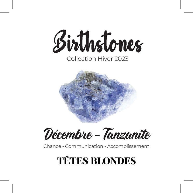 collier / bracelet DÉCEMBRE 3 - Tanzanite - Têtes Blondes