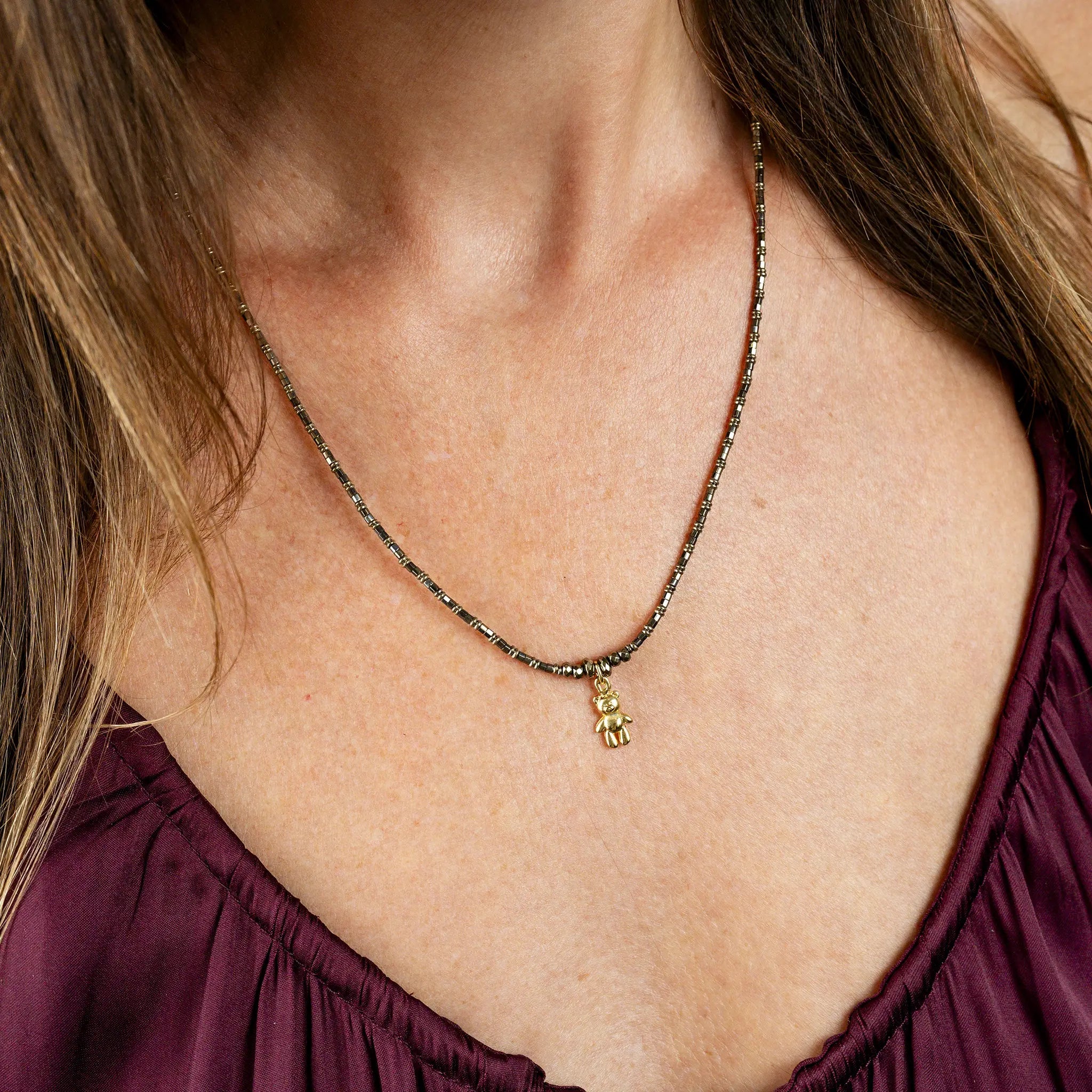 collier / bracelet DOUDOU DEDE - Gold Metal - Têtes Blondes