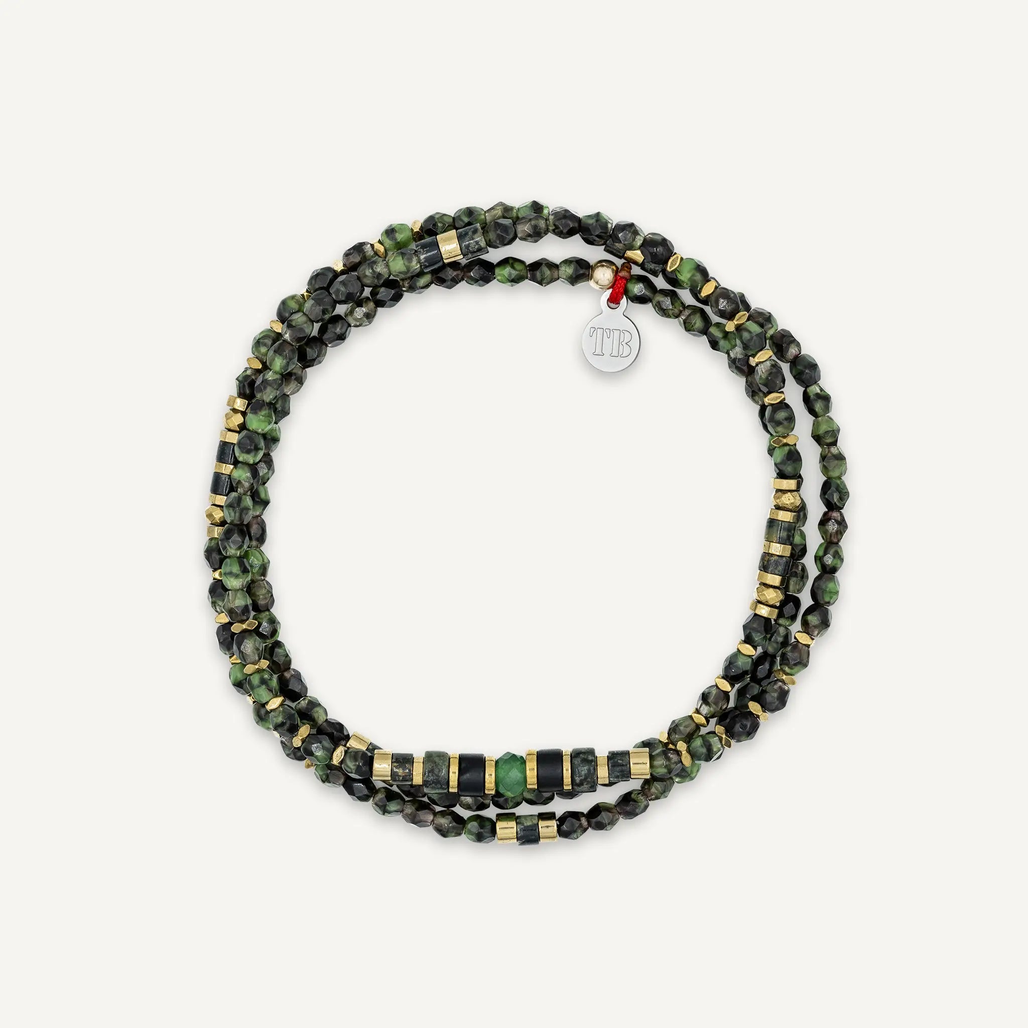collier / bracelet DUNDEE - Jaspe Kambala - Têtes Blondes
