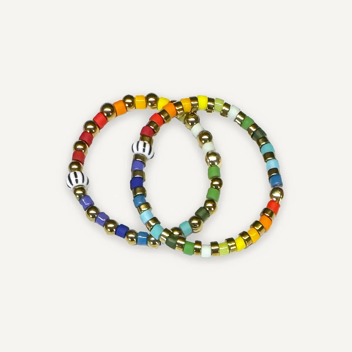 collier / bracelet Duo de bagues - Têtes Blondes