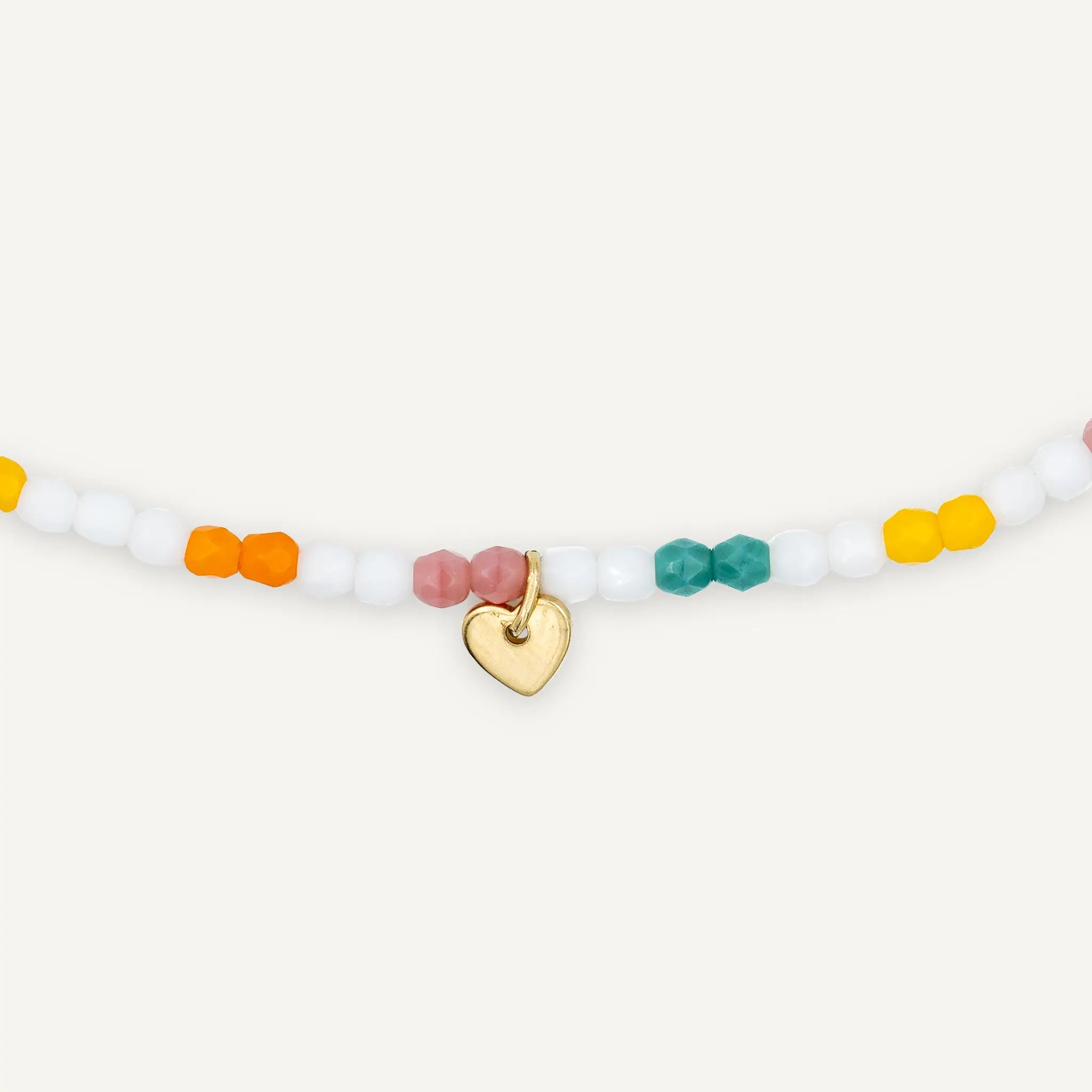 collier / bracelet EDITION LIMITEE LBM Coeur Gold Multico - Têtes Blondes