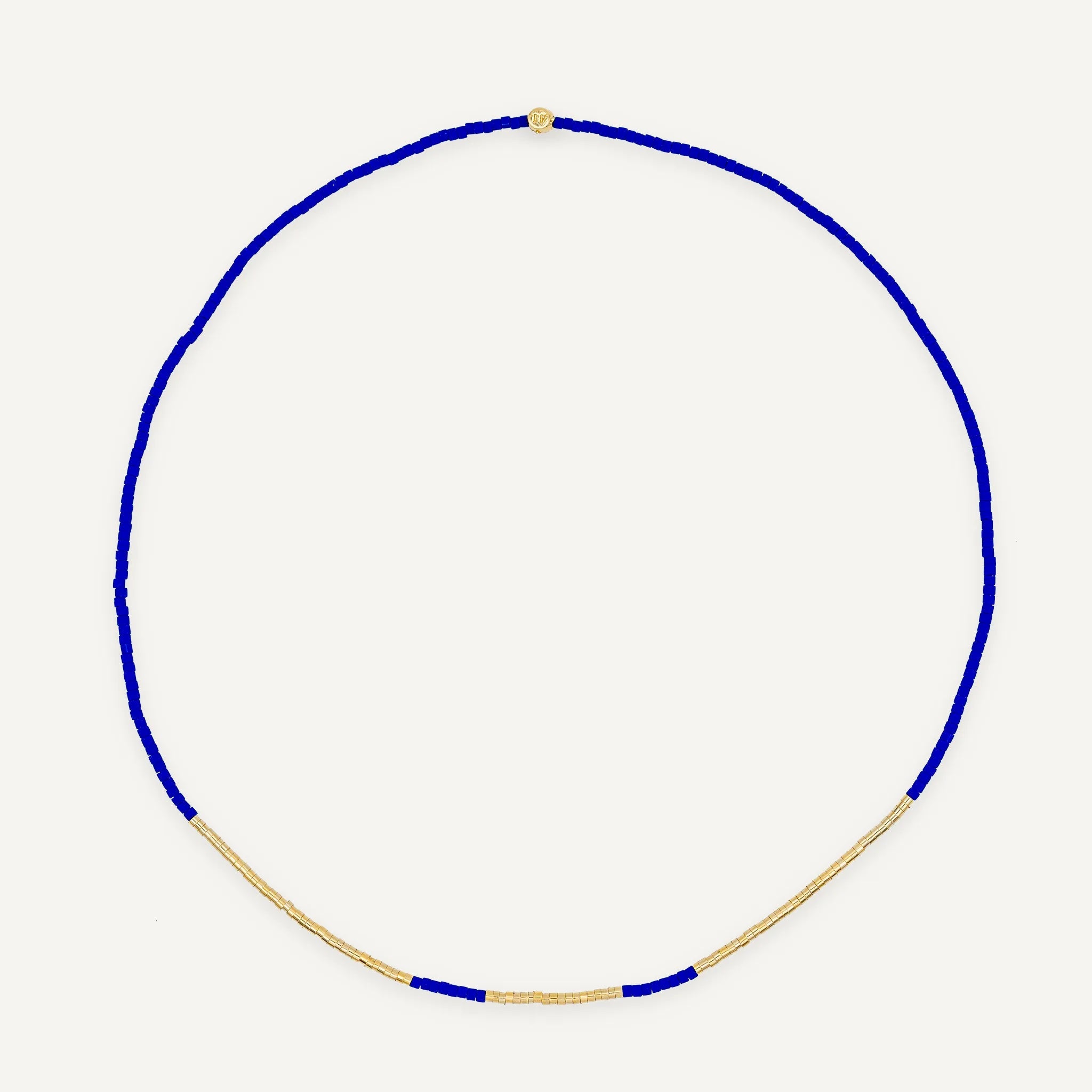 collier / bracelet EMMA - Ras de cou Cobalt - Têtes Blondes