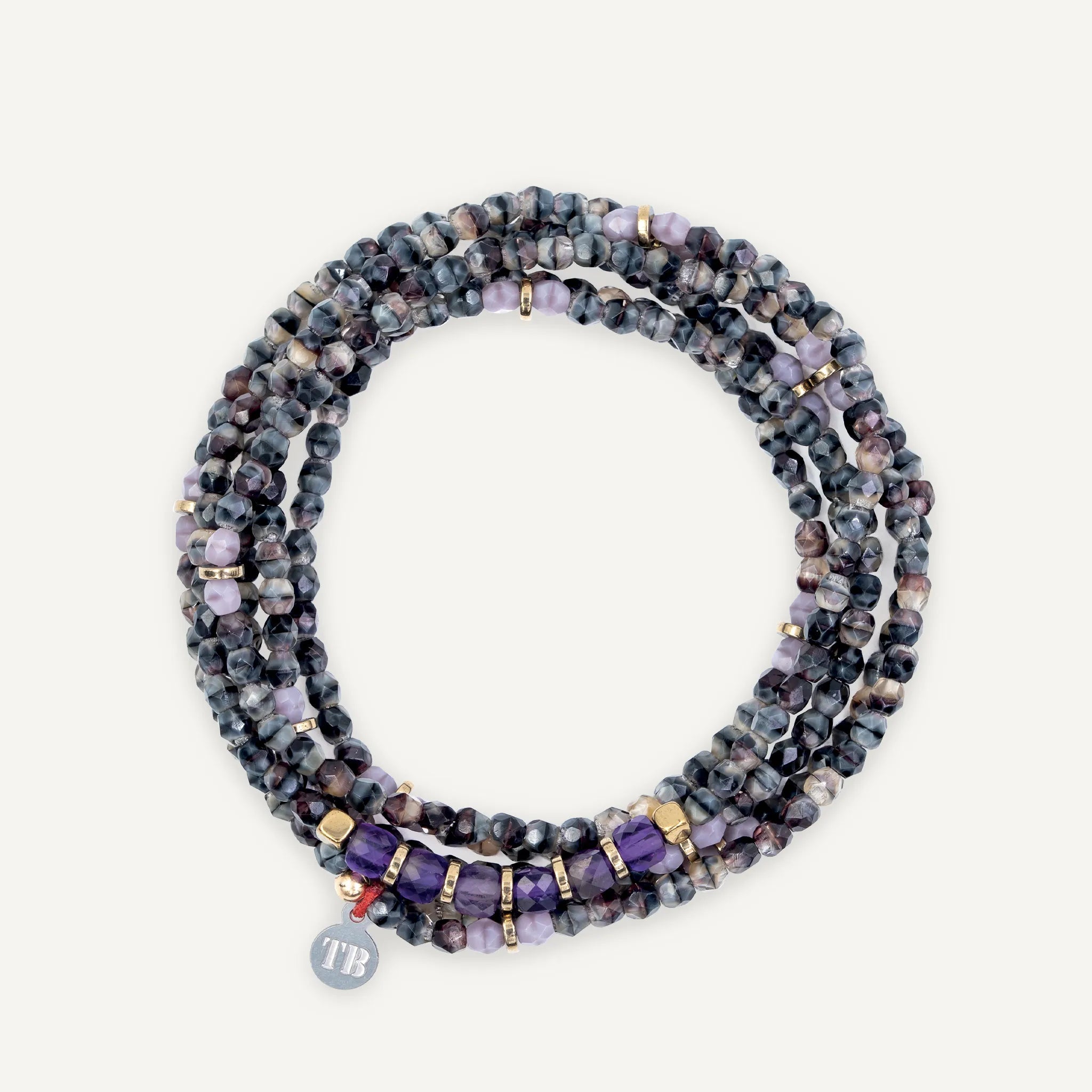 collier / bracelet FÉVRIER 6 - Améthyste - Têtes Blondes