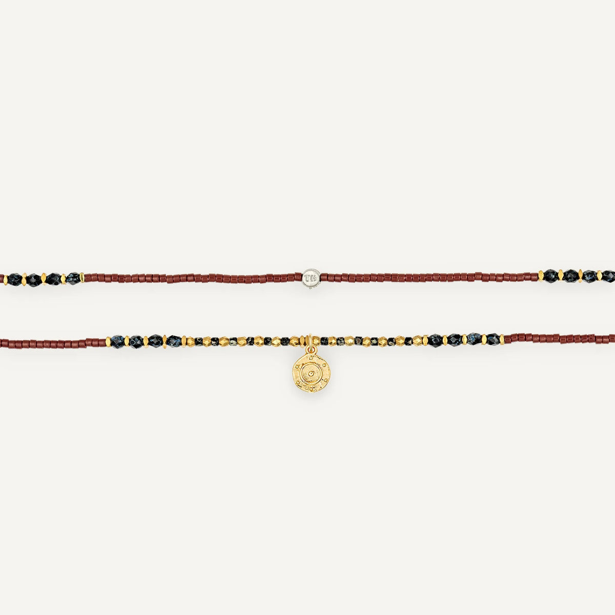 collier / bracelet FORCE INTÉRIEURE 3 - Bordeaux - Têtes Blondes