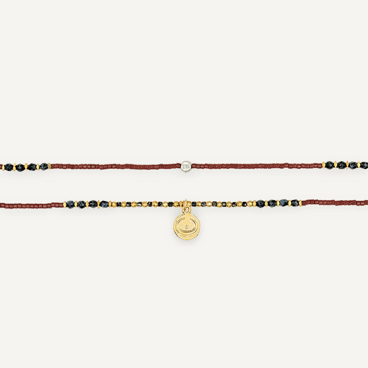 collier / bracelet FORCE INTÉRIEURE 3 - Bordeaux - Têtes Blondes