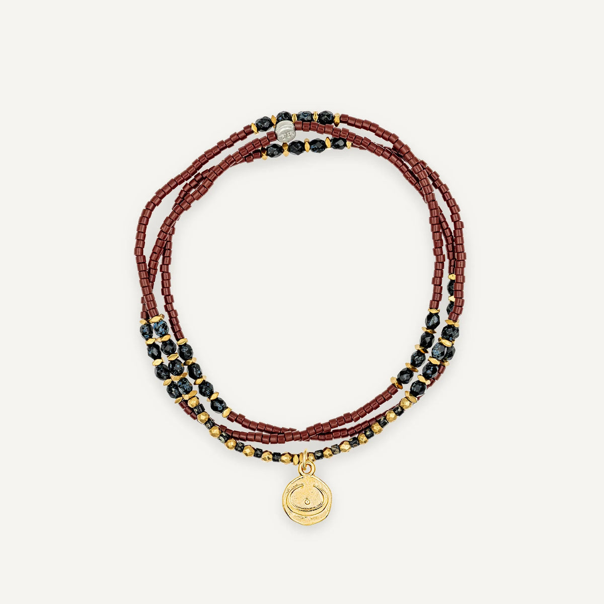 collier / bracelet FORCE INTÉRIEURE 3 - Bordeaux - Têtes Blondes