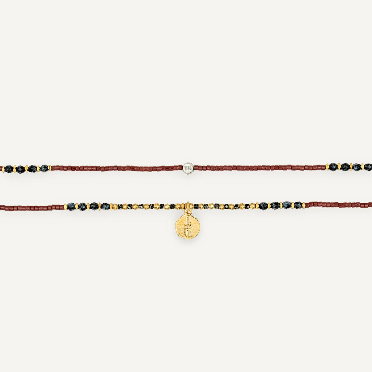 collier / bracelet FORCE INTÉRIEURE 3 - Bordeaux - Têtes Blondes