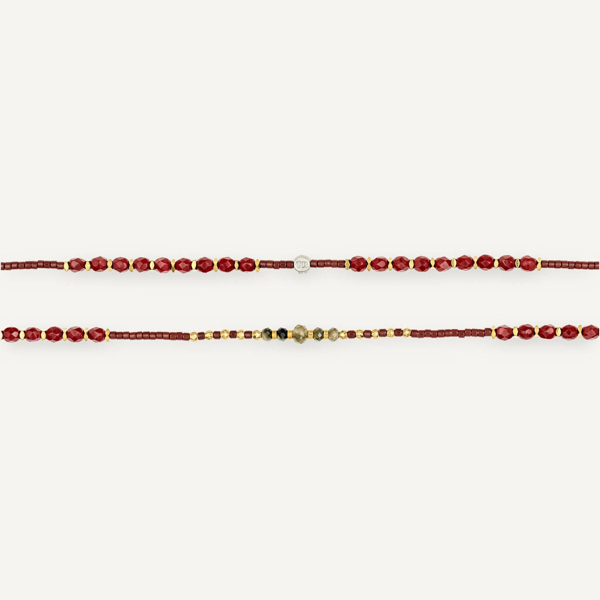 collier / bracelet FORCE INTÉRIEURE 6 - Bordeaux - Têtes Blondes