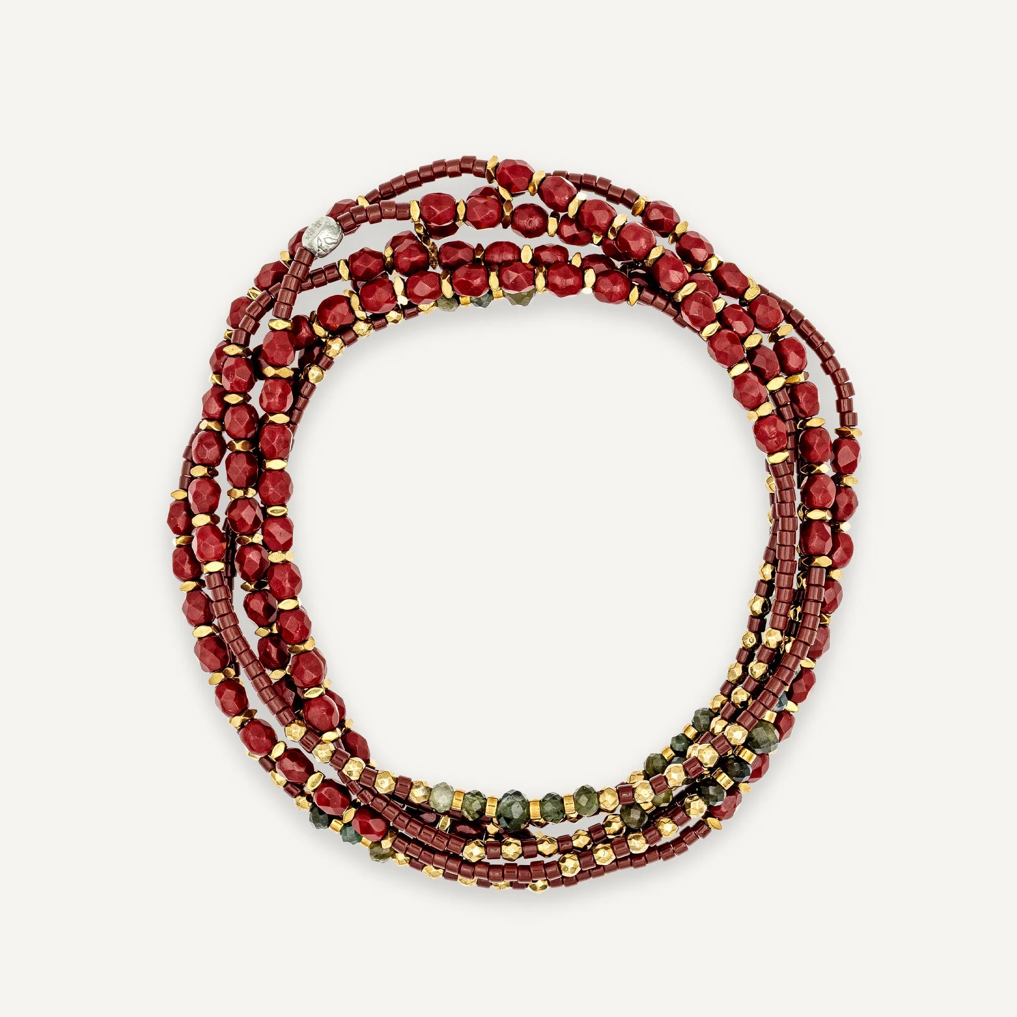 collier / bracelet FORCE INTÉRIEURE 6 - Bordeaux - Têtes Blondes
