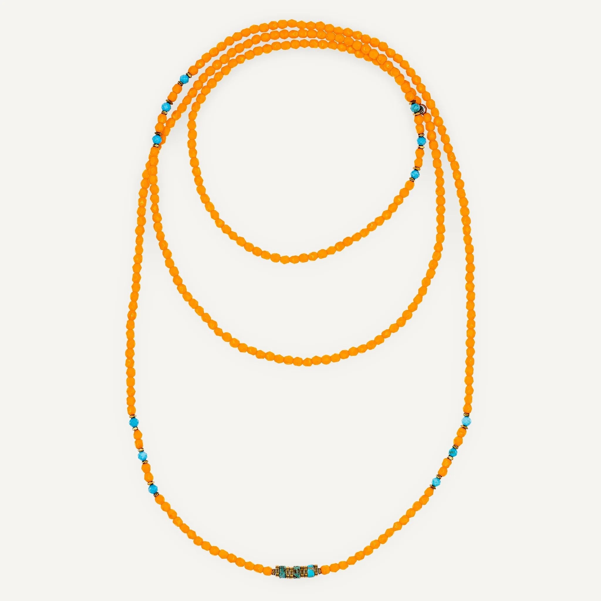 collier / bracelet GABRIELLE Melon - Têtes Blondes