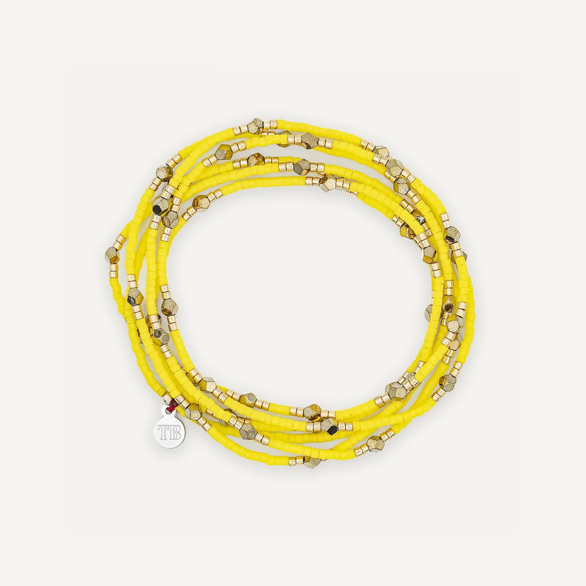 collier / bracelet GATSBY - Jaune Néon - Têtes Blondes