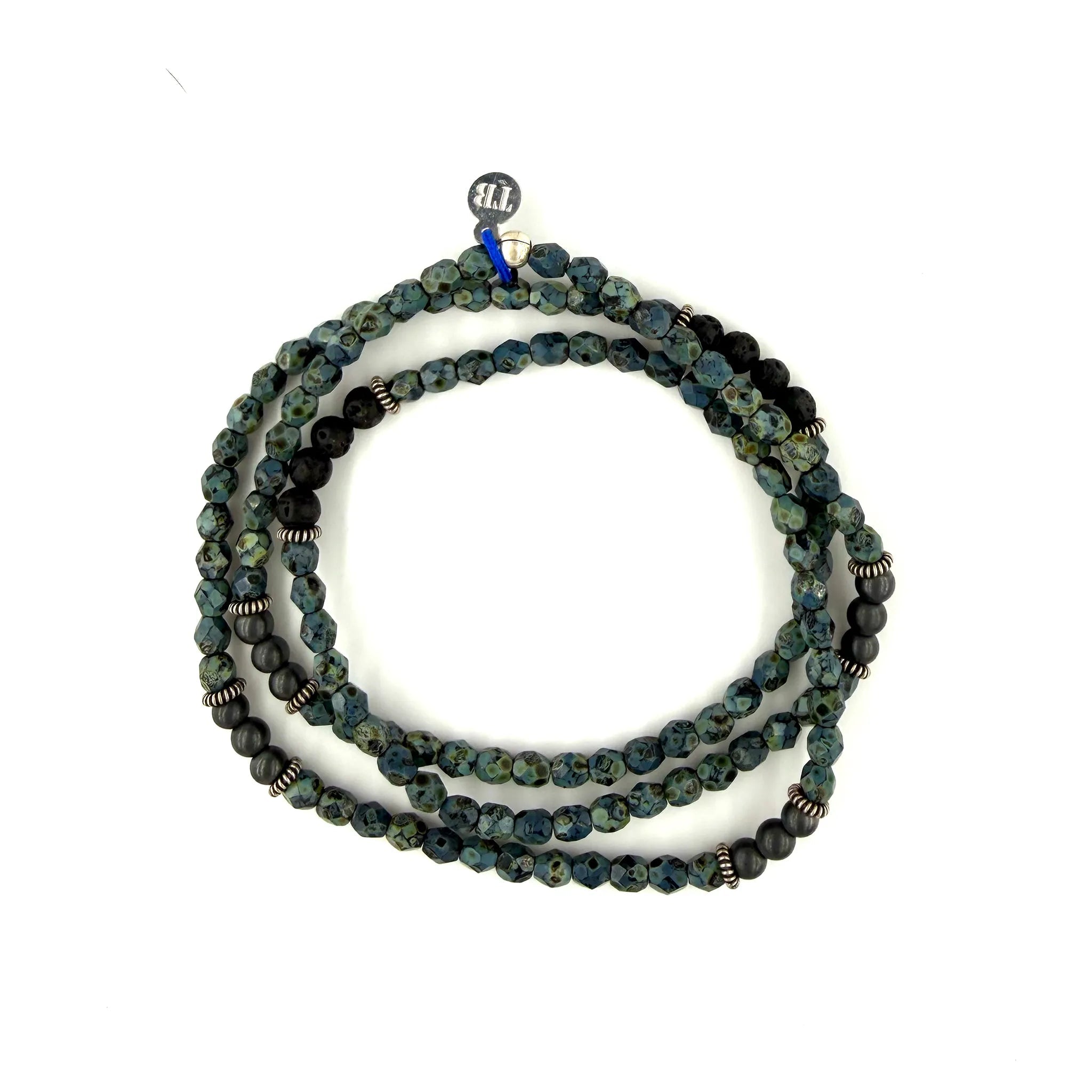 collier / bracelet GENTLEMAN 3 - Noir Rock - Têtes Blondes