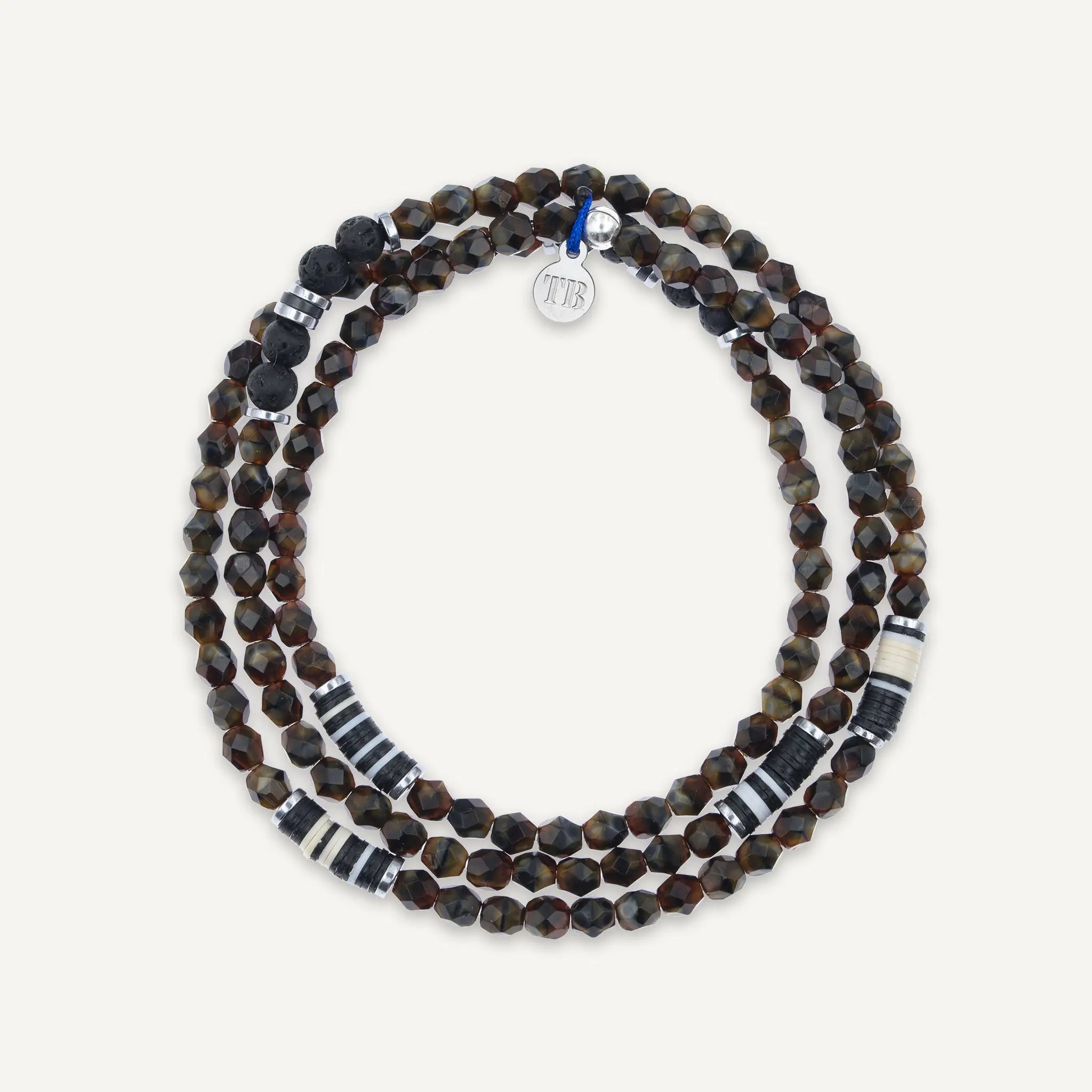 collier / bracelet GENTLEMAN - Brun - Têtes Blondes