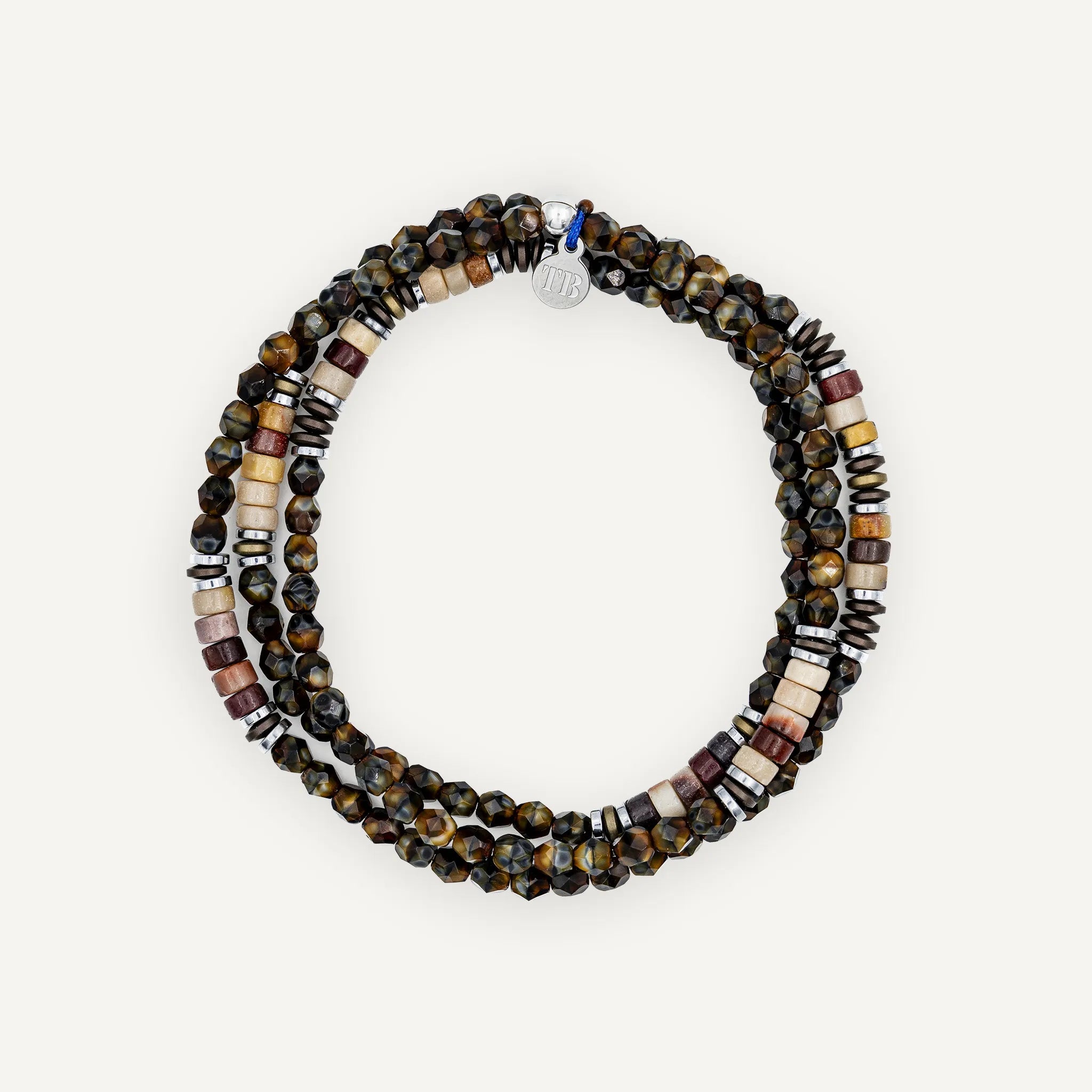 collier / bracelet GENTLEMAN - Chocolat - Têtes Blondes
