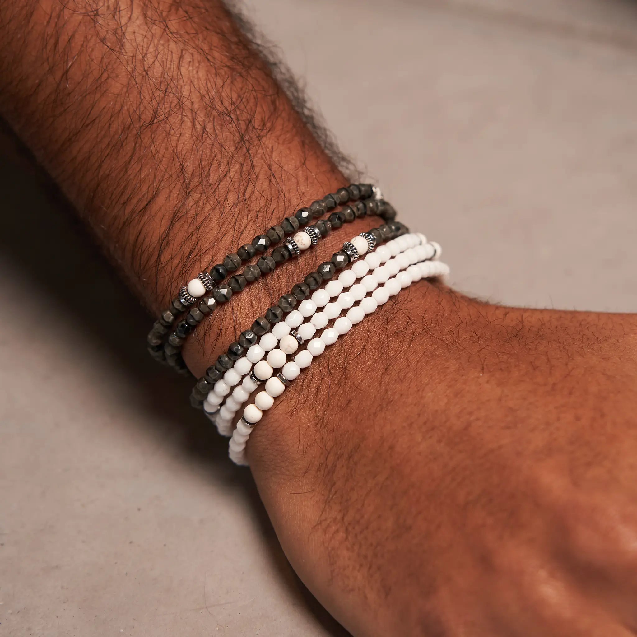 collier / bracelet GENTLEMAN SILVER Pepper - Têtes Blondes