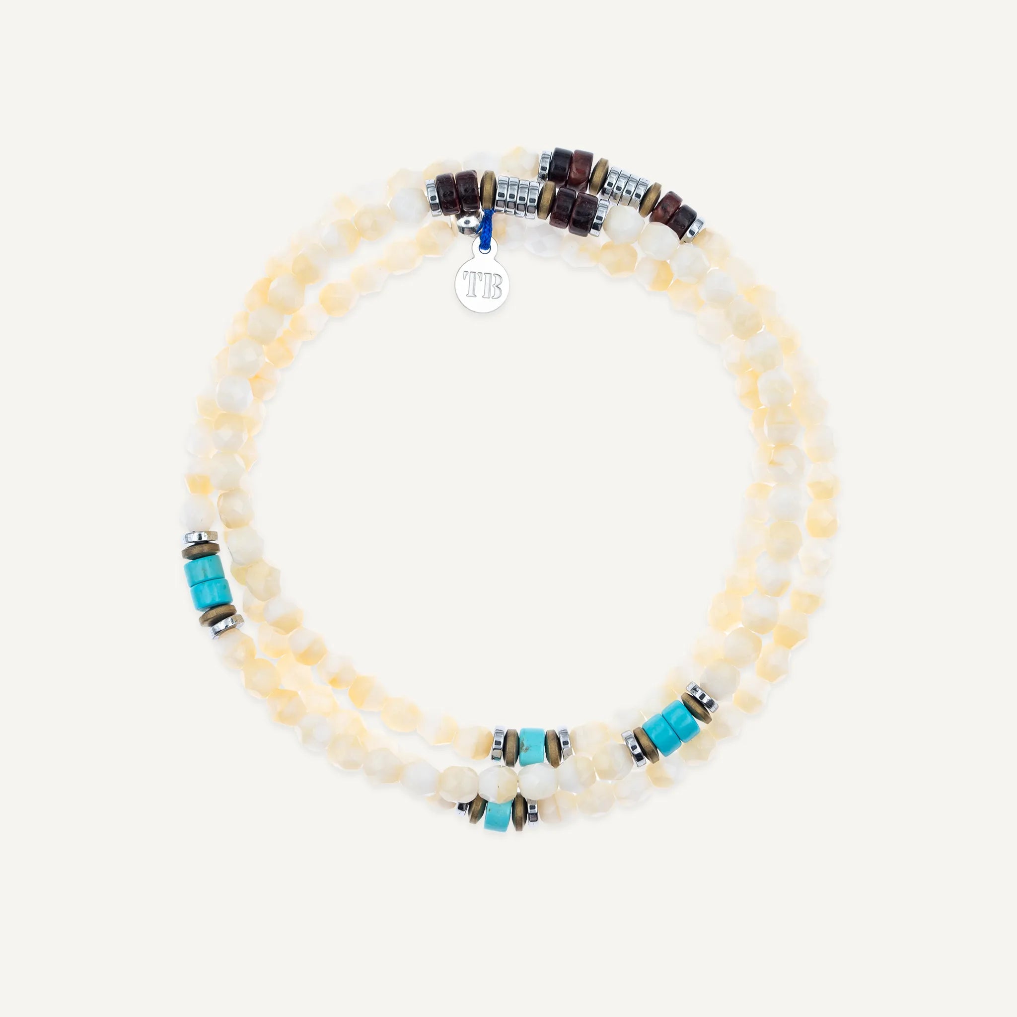 collier / bracelet GENTLEMAN - Vanille - Têtes Blondes
