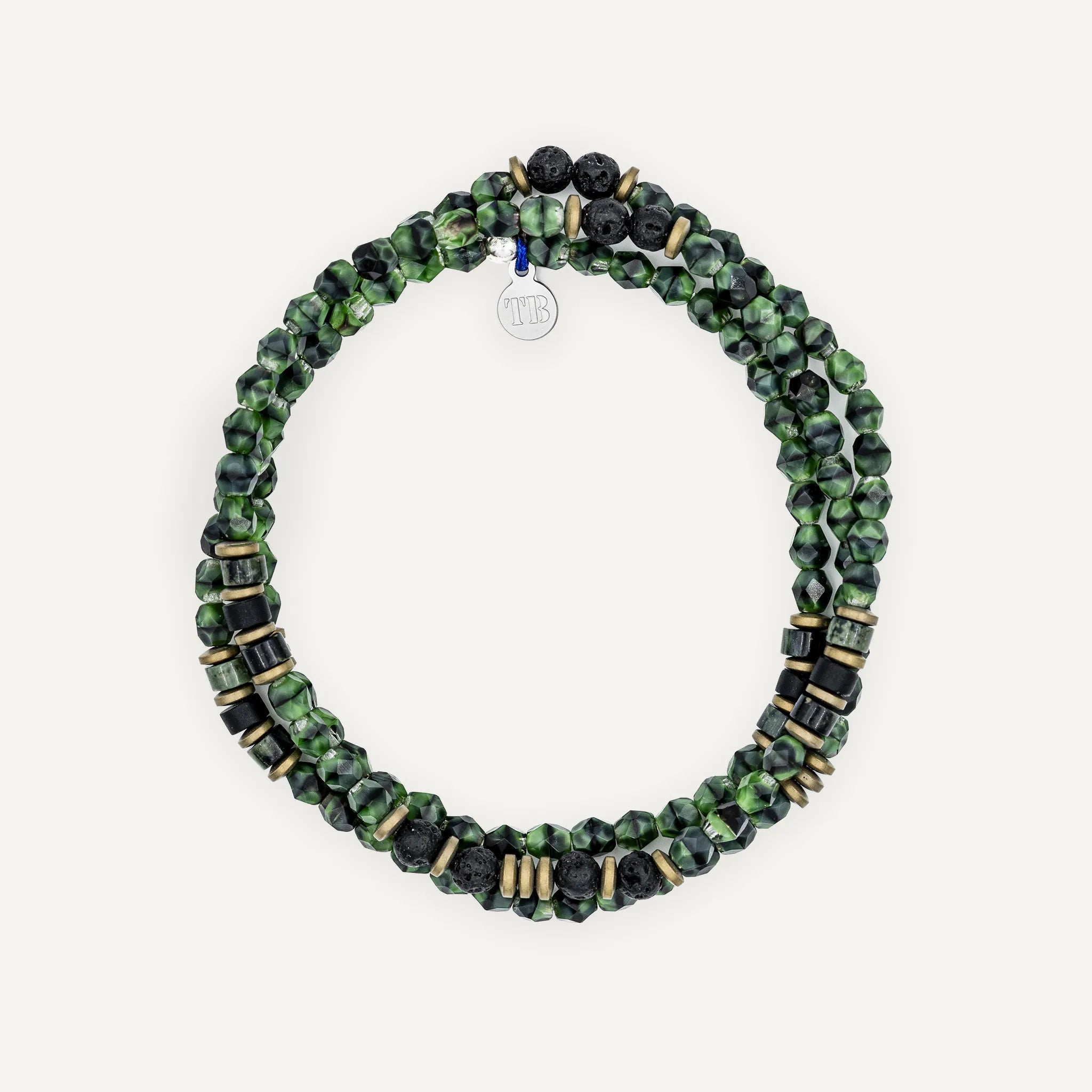 collier / bracelet GENTLEMAN - Vert Menthe - Têtes Blondes