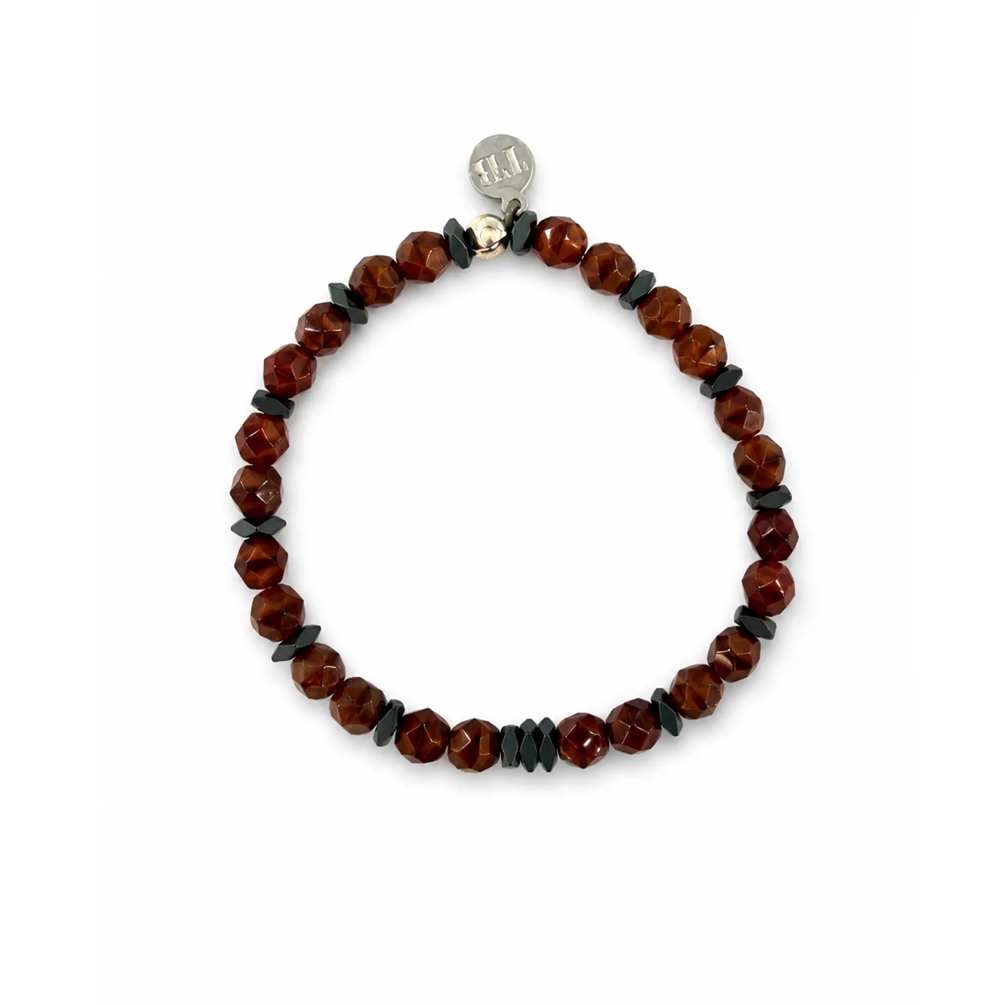 collier / bracelet GENTLEMAN XL - Rouge Marbré - Têtes Blondes
