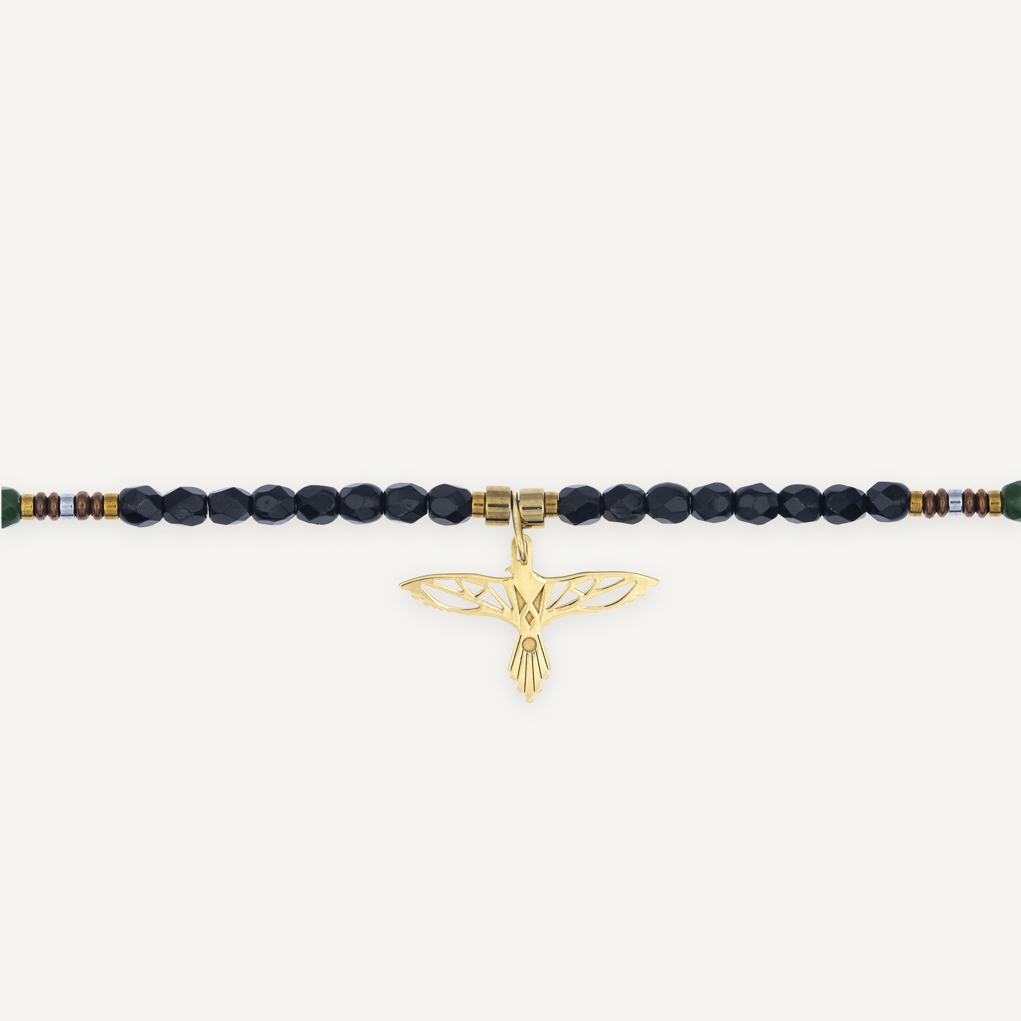 collier / bracelet GEORGI 3 - Vert - Têtes Blondes