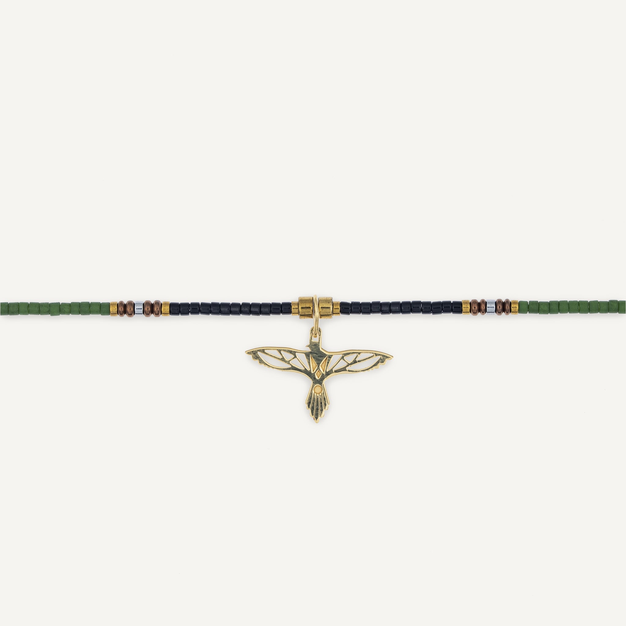 collier / bracelet GEORGI - Vert - Têtes Blondes