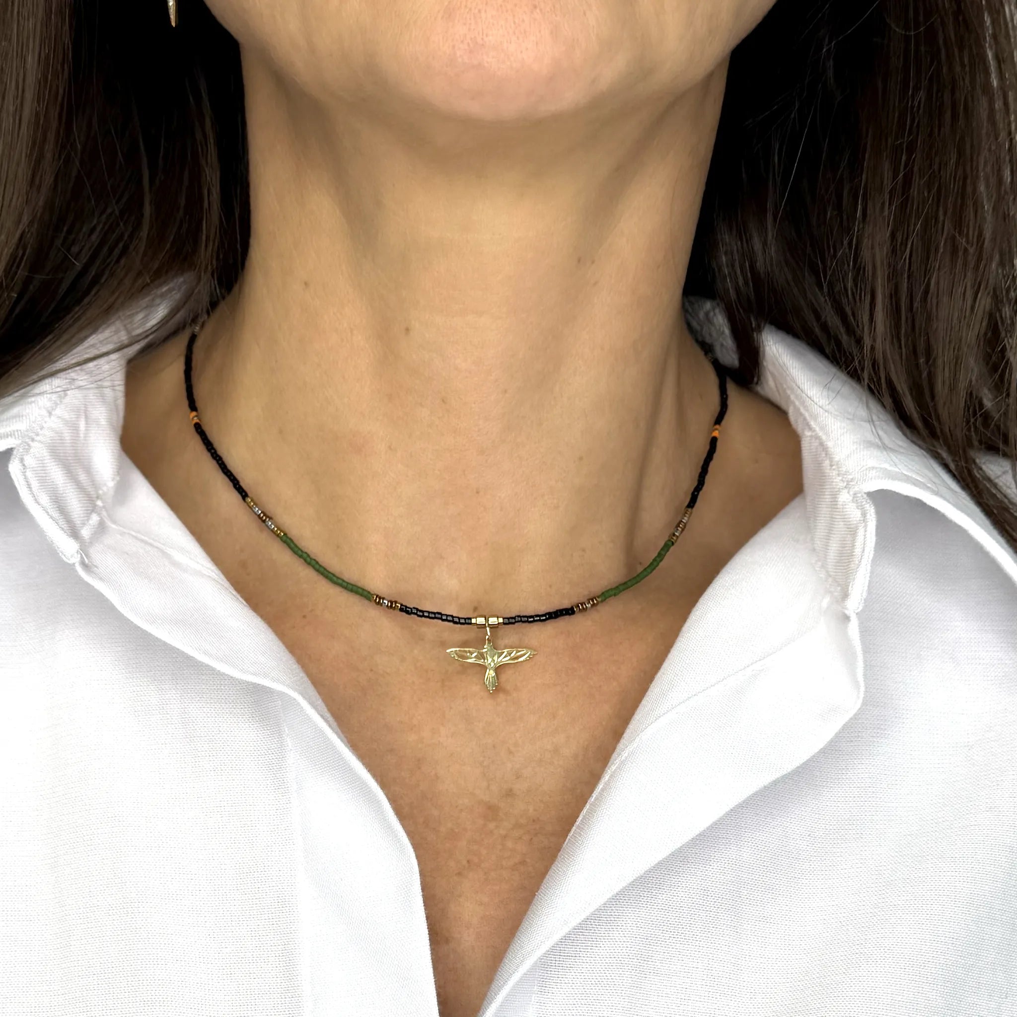 collier / bracelet GEORGI - Vert - Têtes Blondes