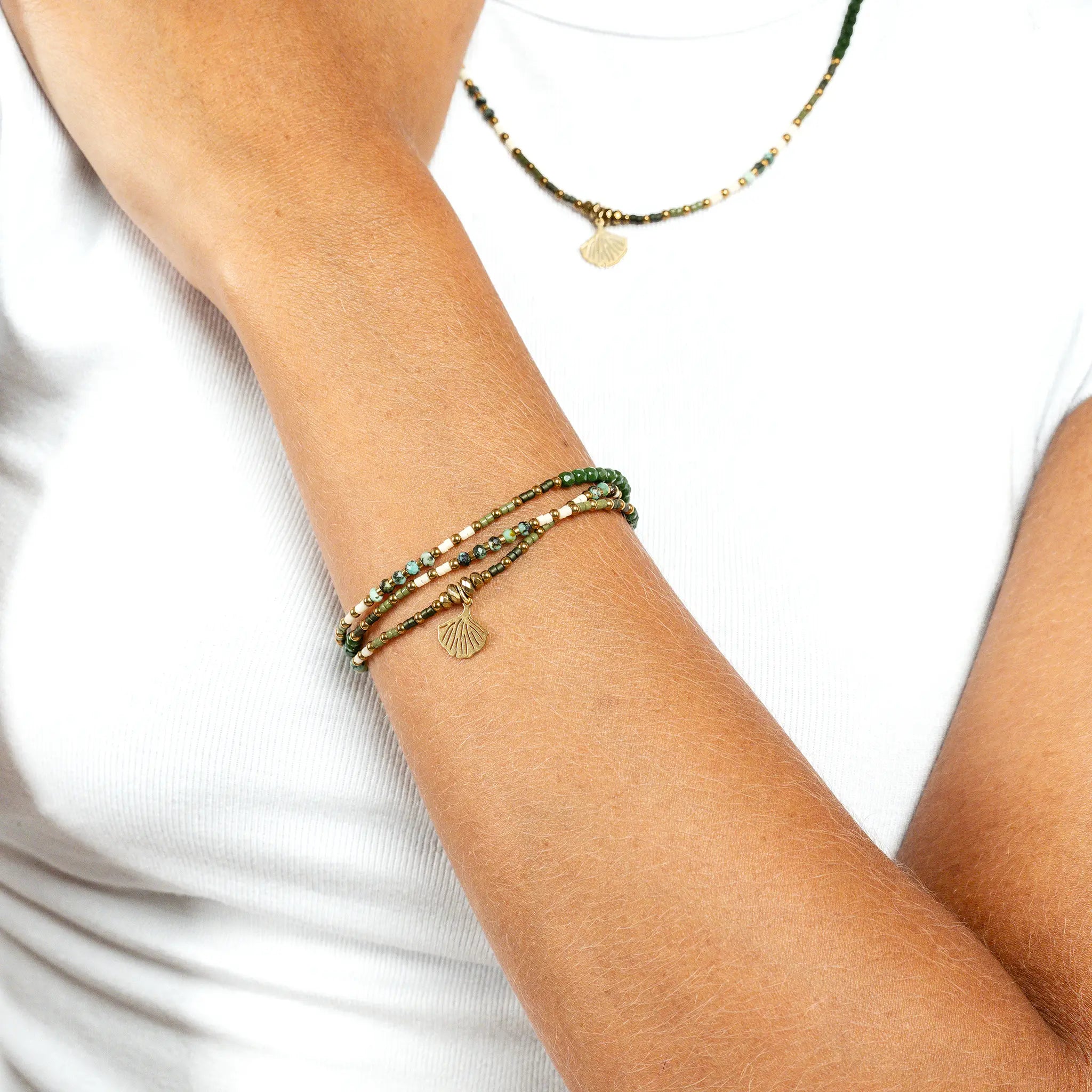 collier / bracelet GINKO - Têtes Blondes