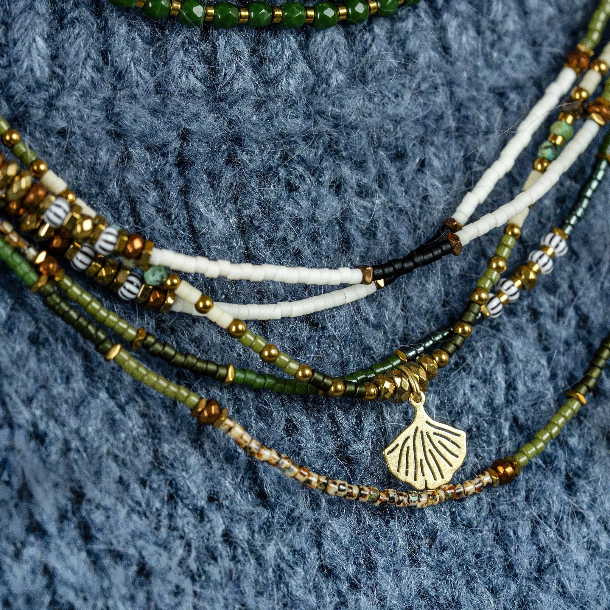 collier / bracelet GINKO - Têtes Blondes