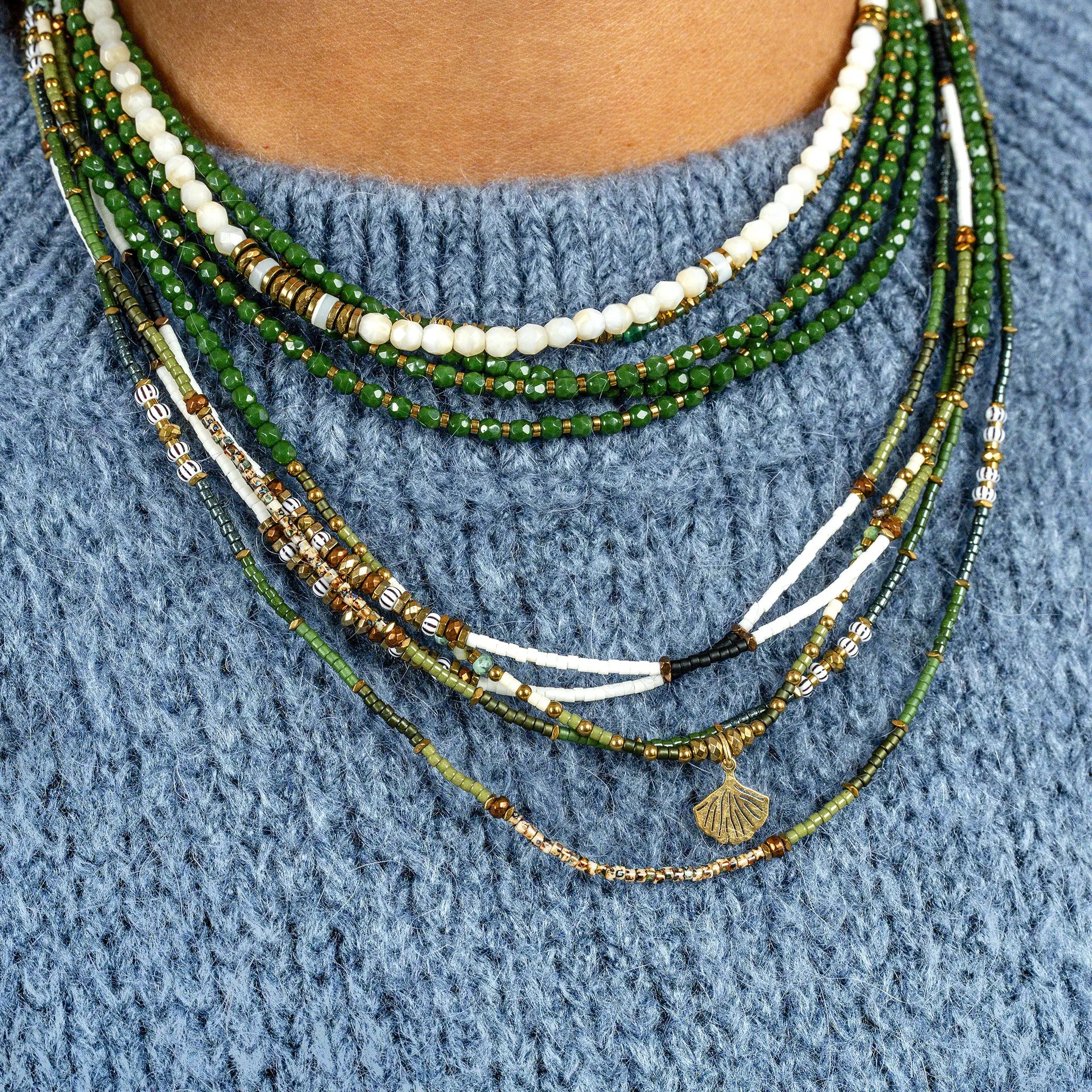 collier / bracelet GINKO - Têtes Blondes