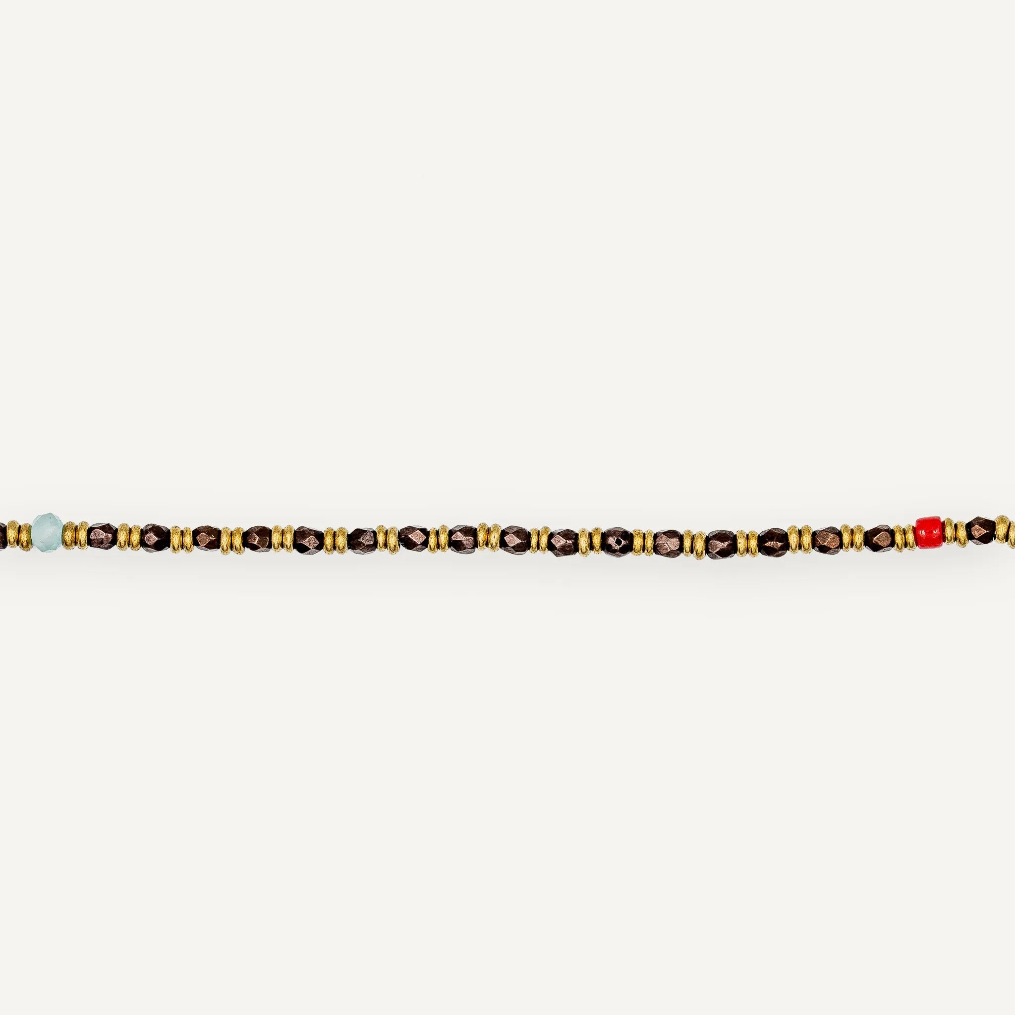 collier / bracelet GISELE - Bambou - Têtes Blondes