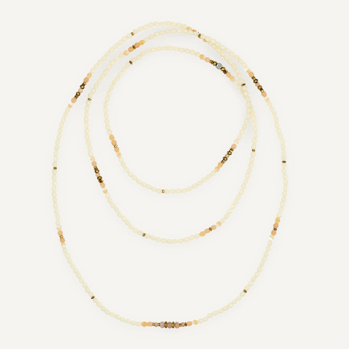 collier / bracelet GLINDA - Vanille - Têtes Blondes