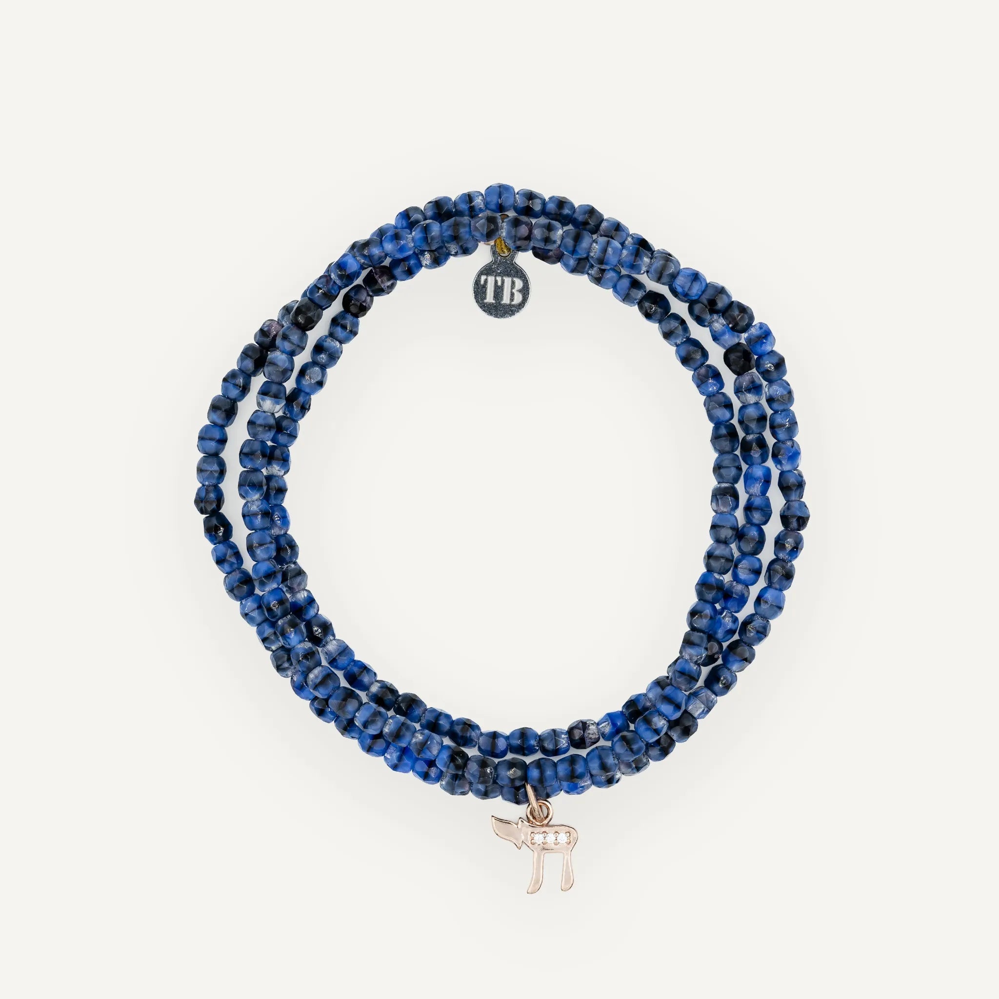 collier / bracelet Haï Gold Rose - Denim - Têtes Blondes