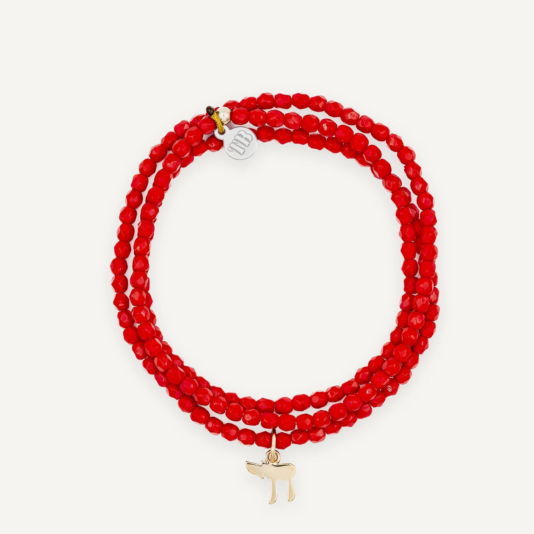 collier / bracelet HAÏ - Rouge - Têtes Blondes