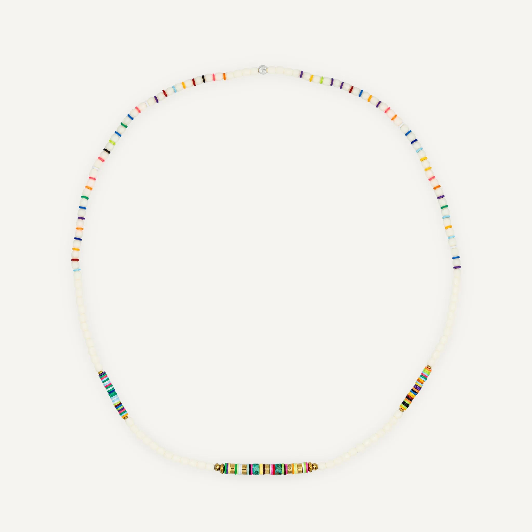 collier / bracelet HAPPY 3 - Vanille & Multicolore - Têtes Blondes