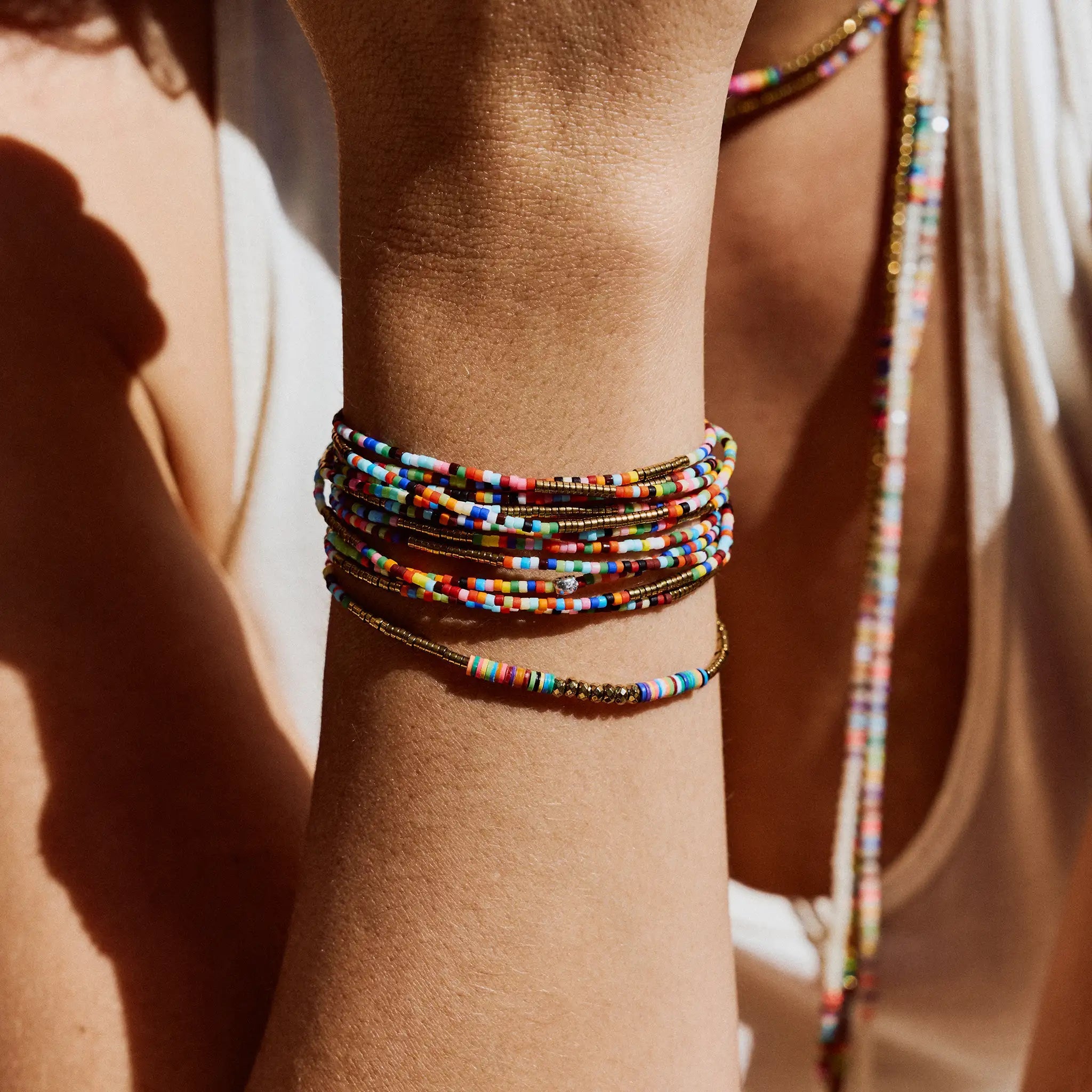 collier / bracelet HAPPY SLIM 6 - Multico - Têtes Blondes