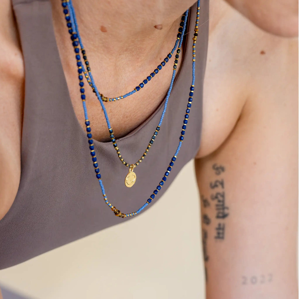 collier / bracelet INTUITION 6 - Bleu - Têtes Blondes