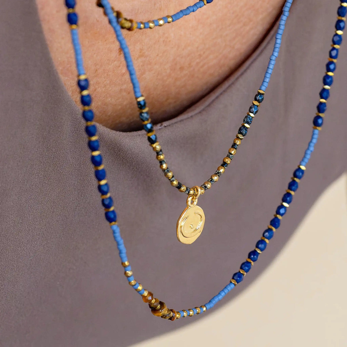 collier / bracelet INTUITION 6 - Bleu - Têtes Blondes