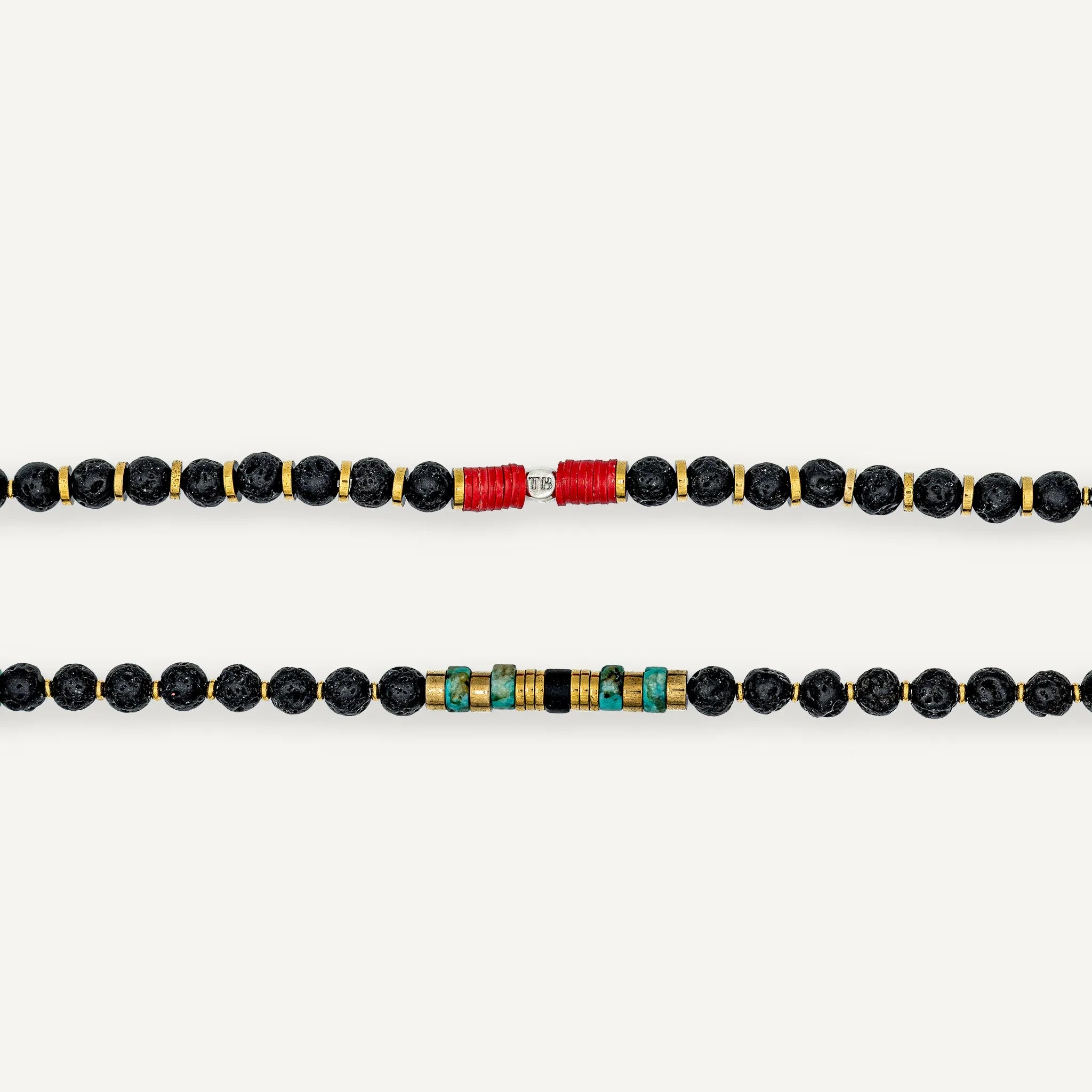 collier / bracelet IRAZU - Lave - Têtes Blondes