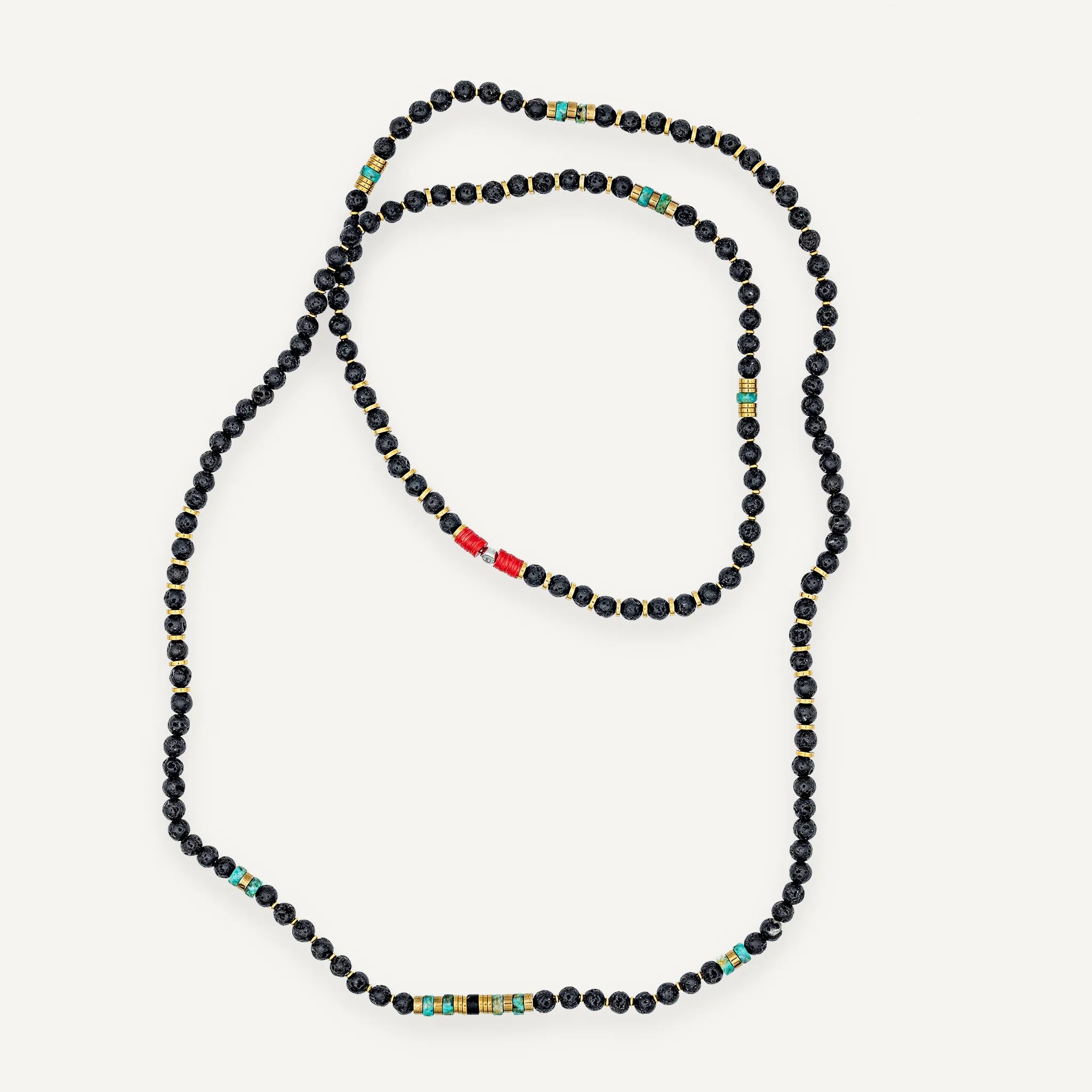 collier / bracelet IRAZU - Lave - Têtes Blondes