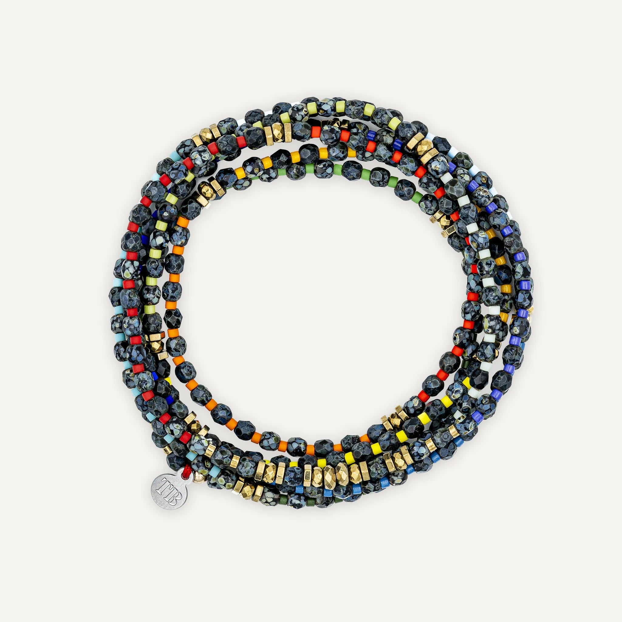 collier / bracelet IRIS 6 - Noir Rock - Têtes Blondes
