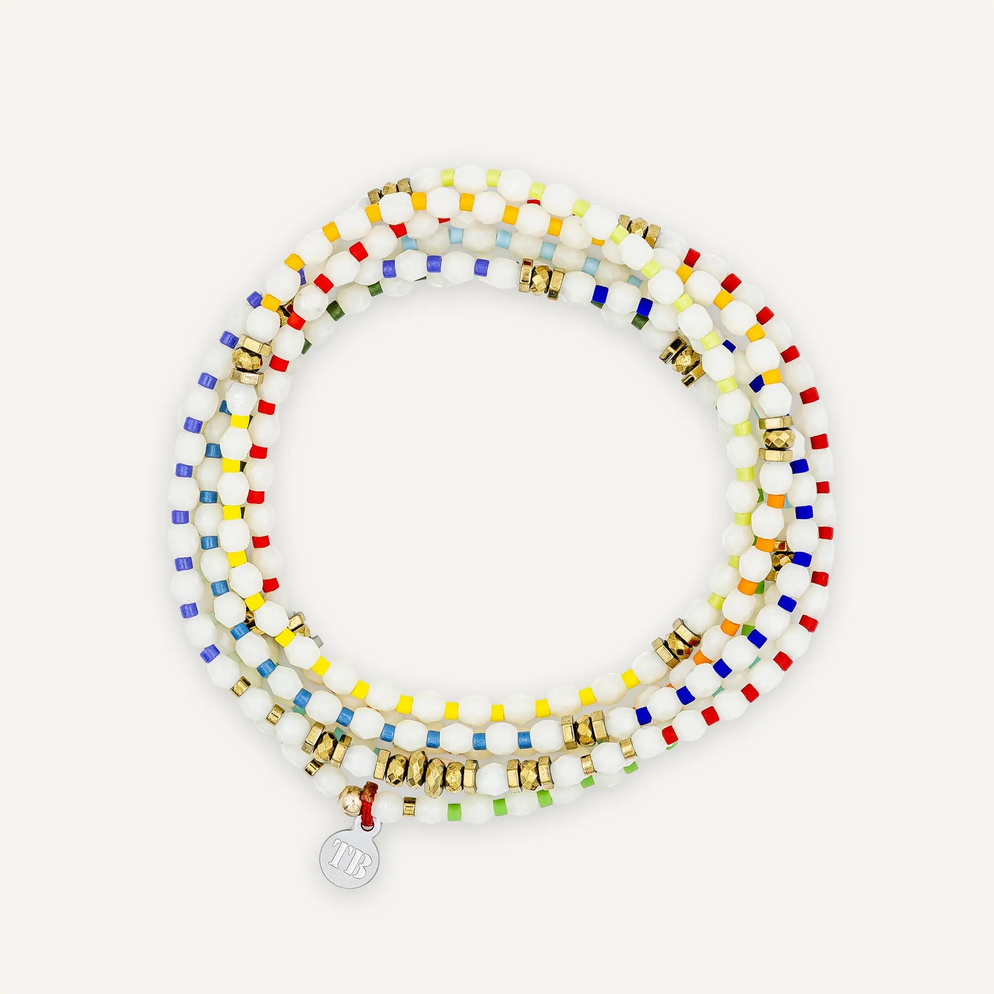 collier / bracelet IRIS 6 - Vanille - Têtes Blondes