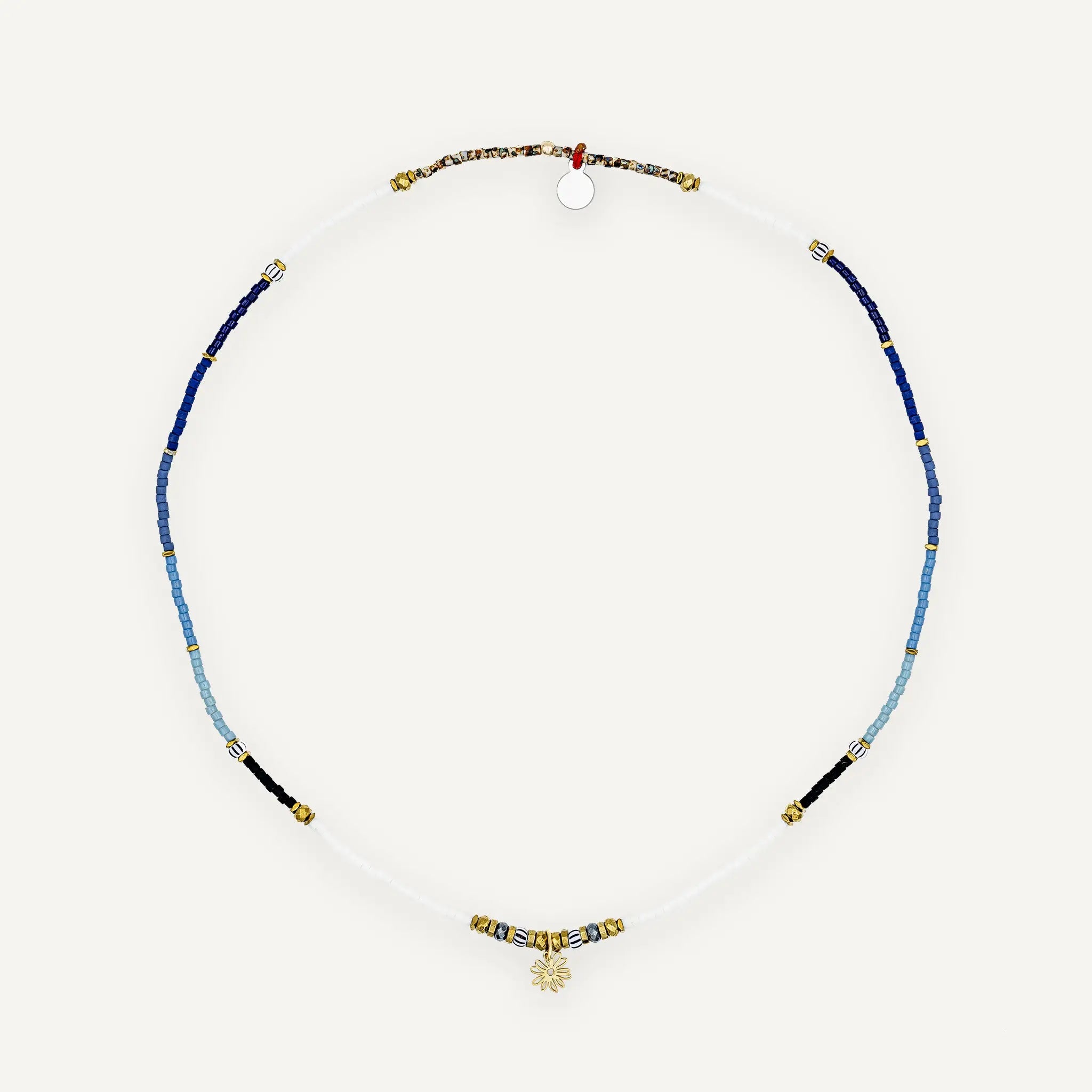 collier / bracelet JE T'AIME BEAUCOUP - Bleu - Têtes Blondes